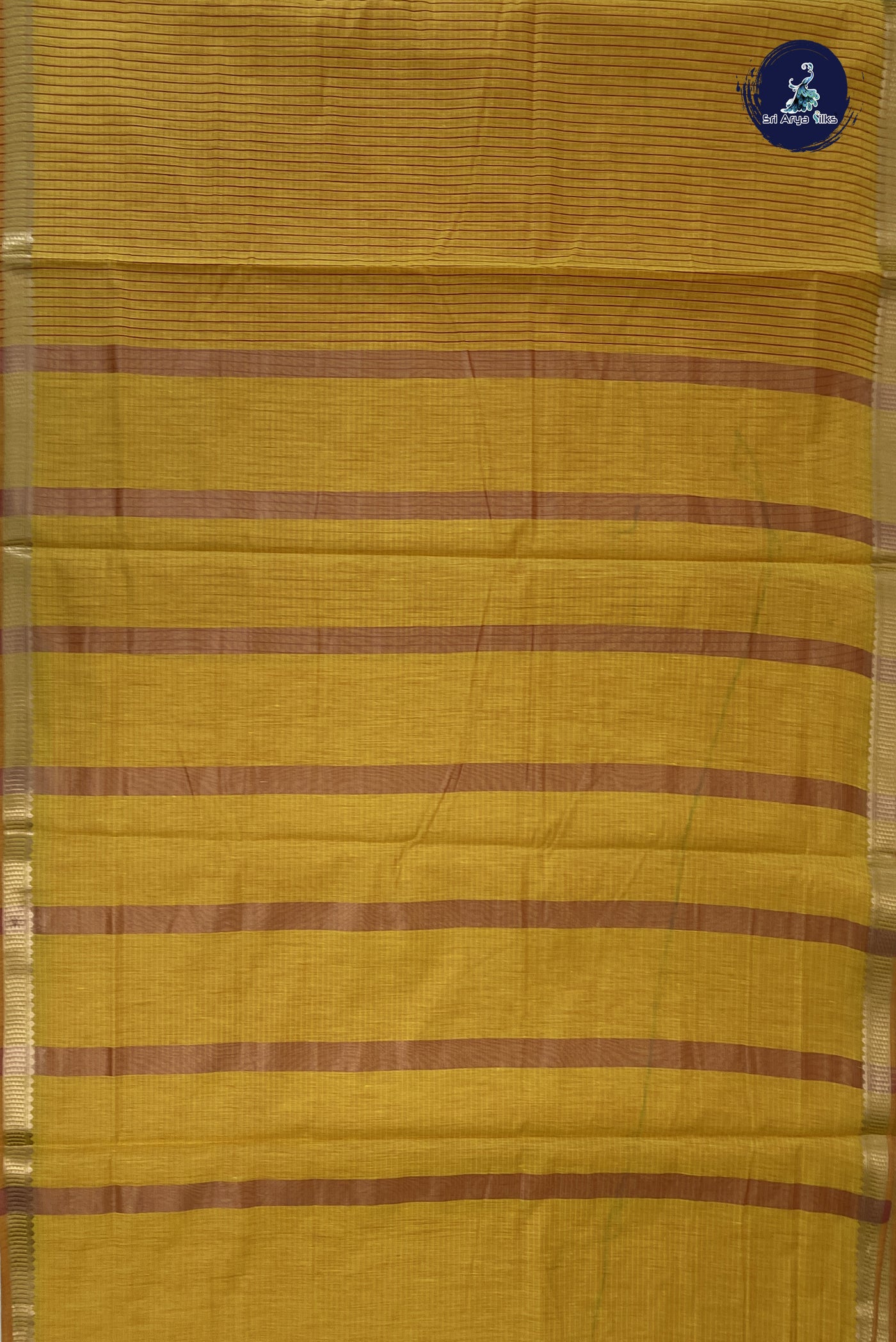 Yellow Madisar Semi Silk Cotton Saree With Checked Pattern