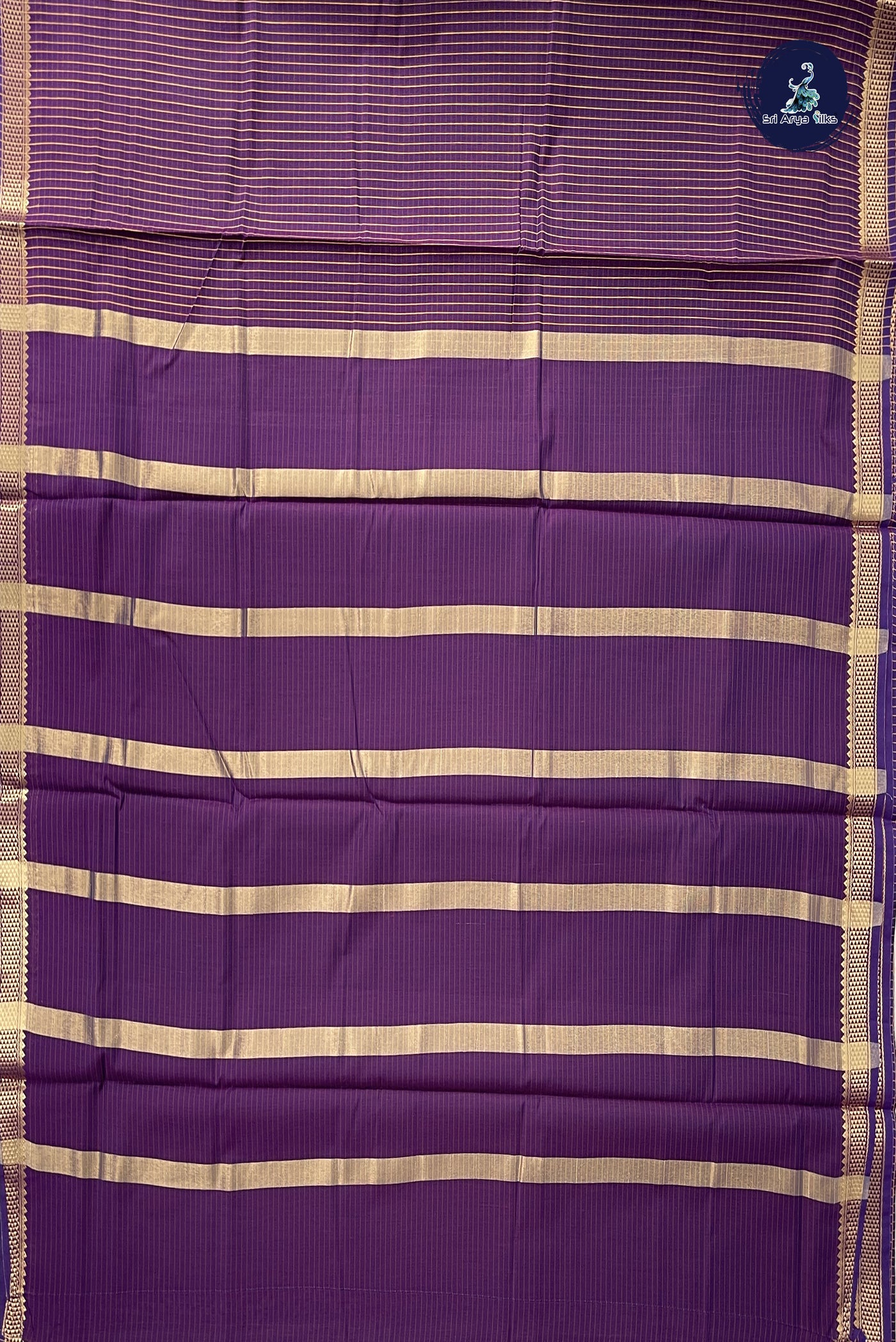 Jamun Madisar Semi Silk Cotton Saree With Checked Pattern