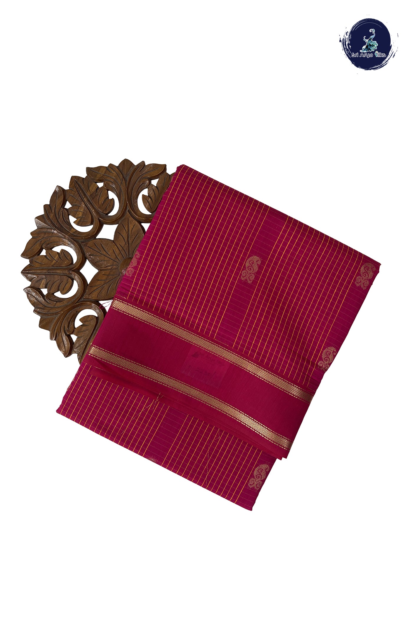 Pink Madisar Semi Silk Cotton Saree With Checked Pattern