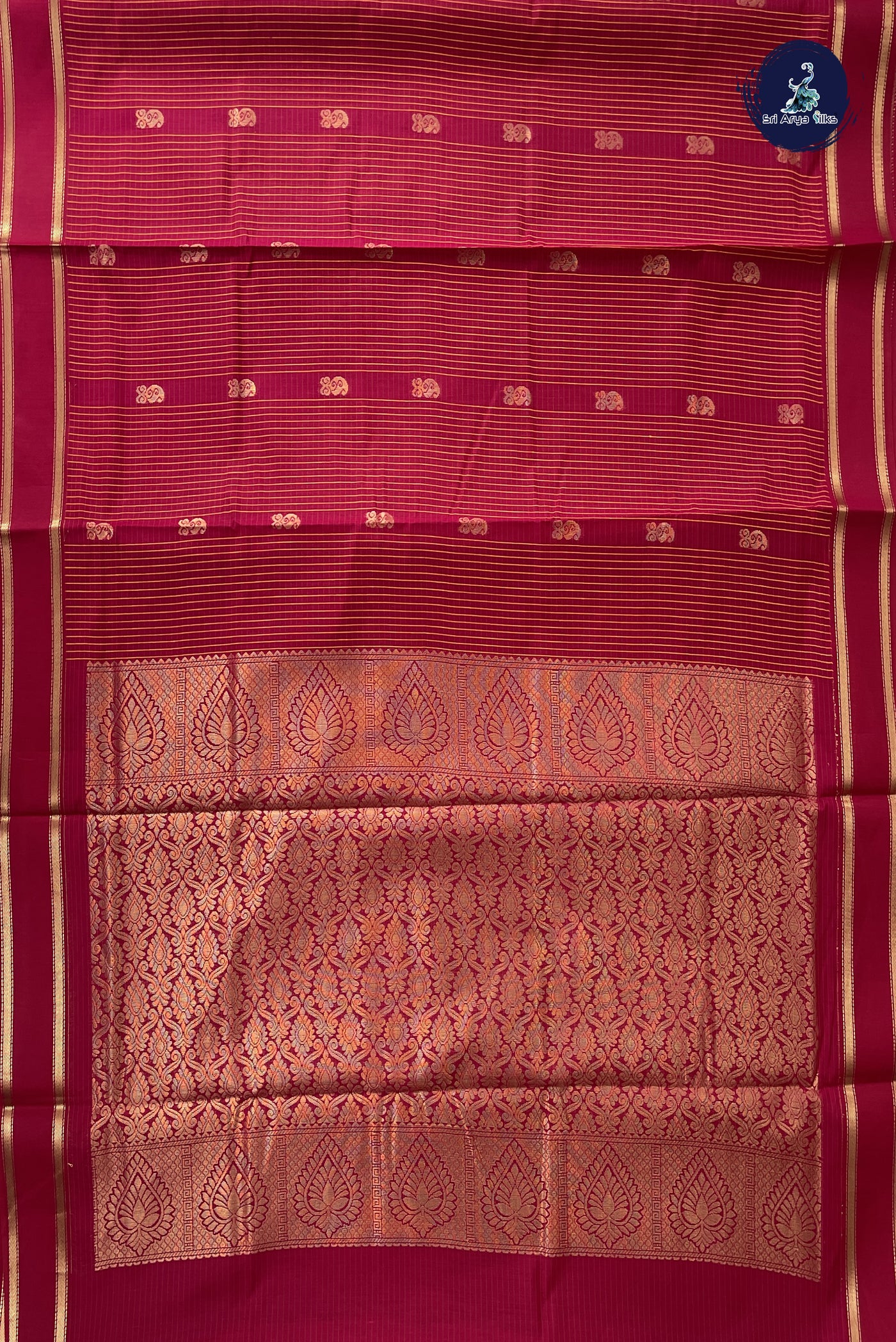 Pink Madisar Semi Silk Cotton Saree With Checked Pattern
