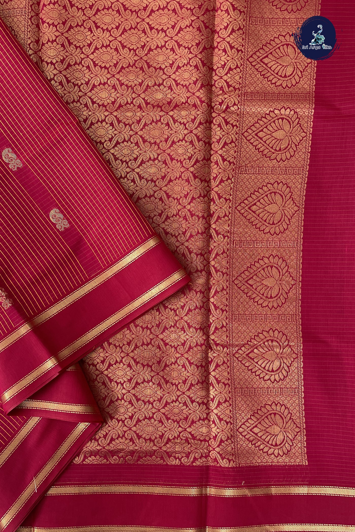 Pink Madisar Semi Silk Cotton Saree With Checked Pattern