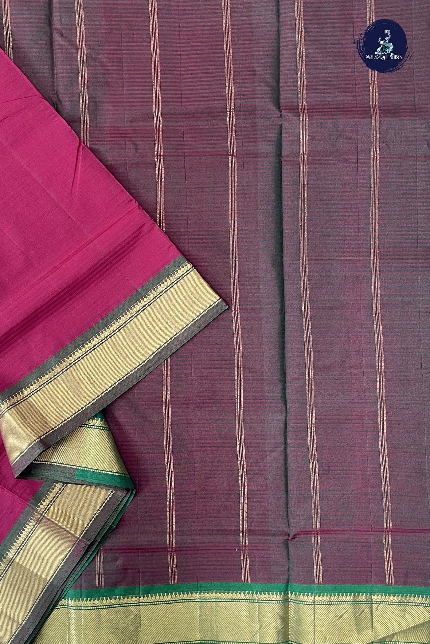 Arakku Madisar 10 Yards Silk Saree With Doria Lines Pattern