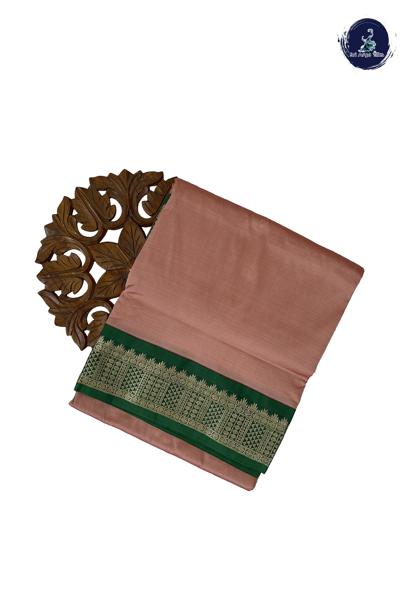 Pastel Shade 9 Yards Semi Silk With Plain Pattern