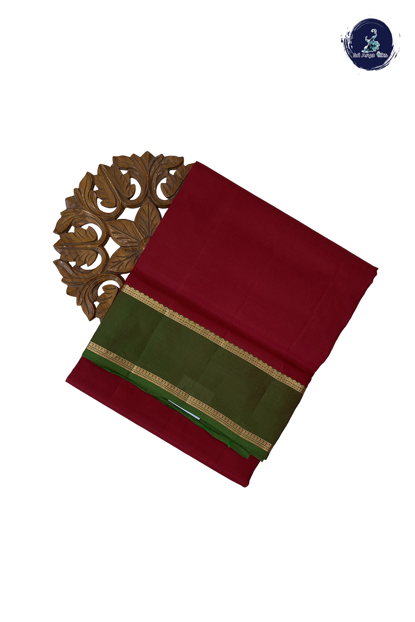 Arakku Madisar 10 Yards Silk Saree With Plain Pattern