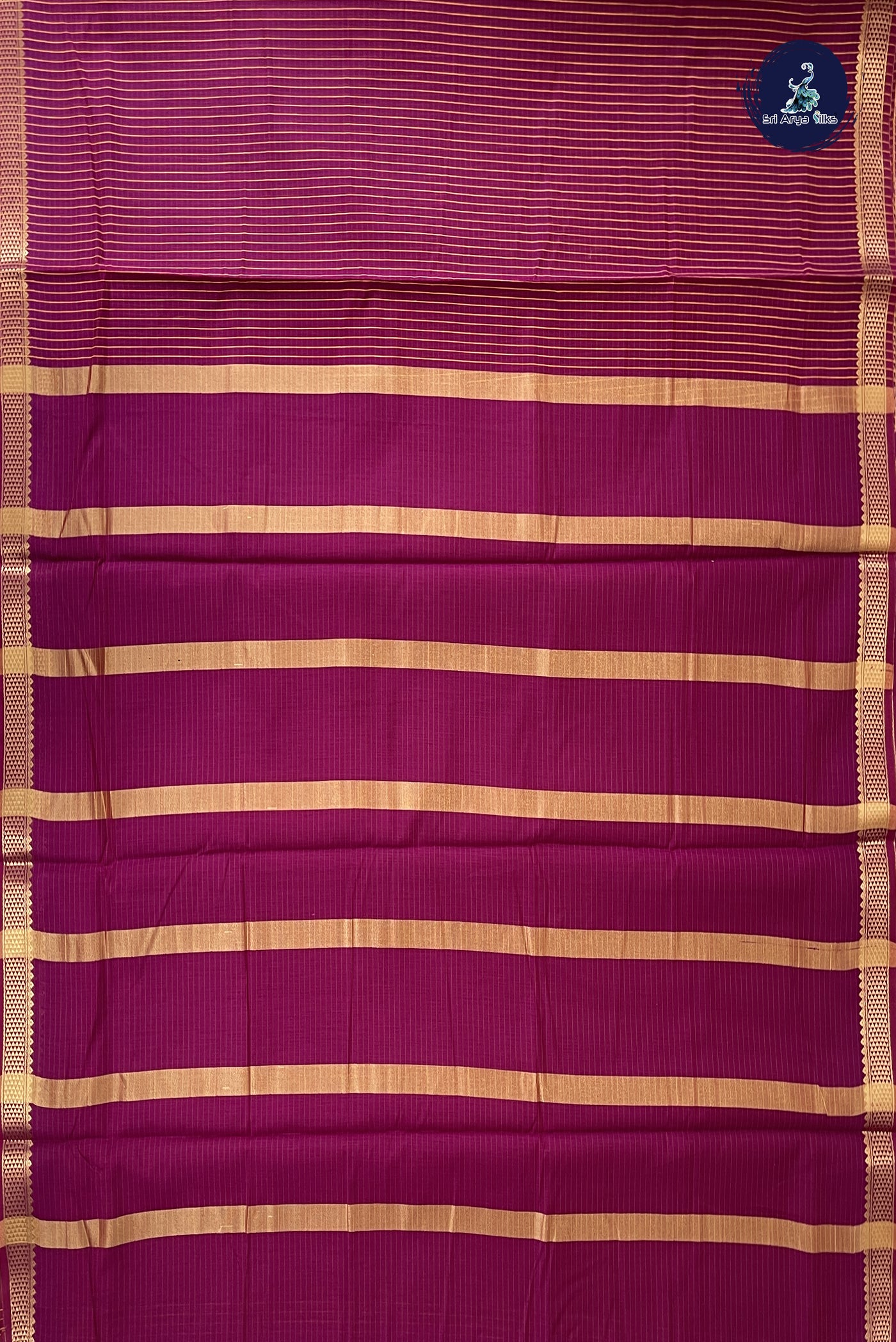 Burgundy Madisar Semi Silk Cotton Saree With Checked Pattern