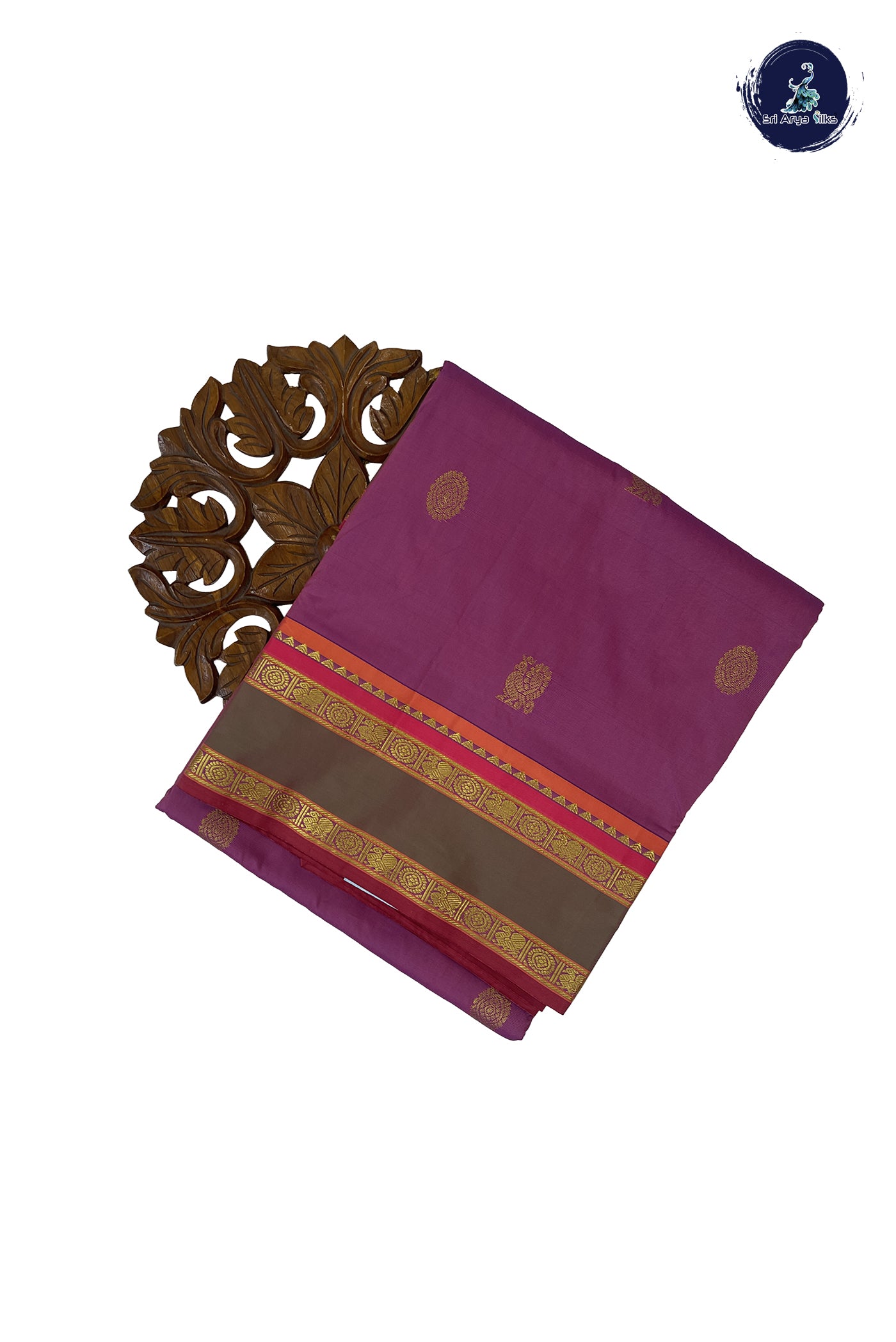 Pink 10 Yards Semi Silk With Zari Buttas Pattern