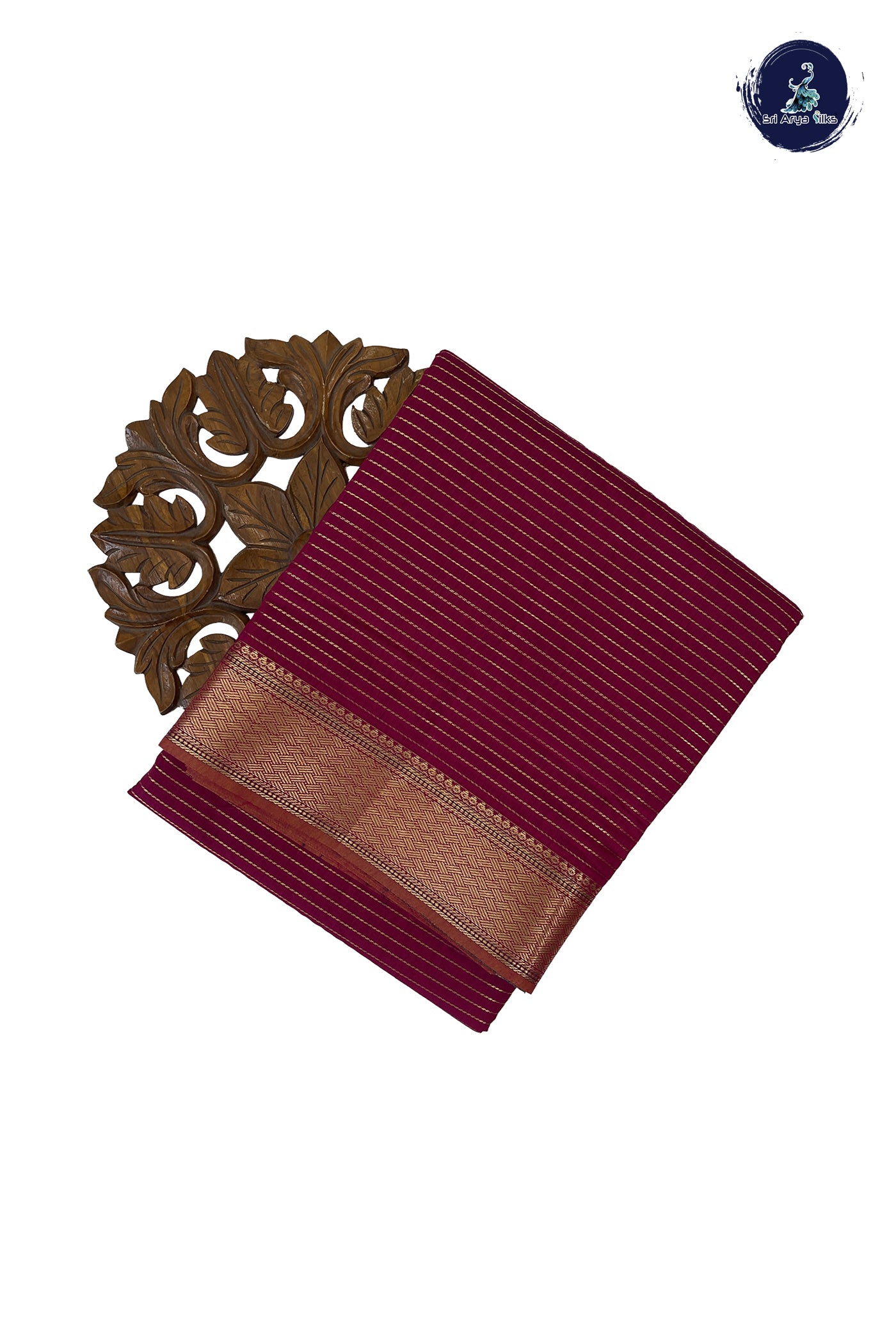 Dark Pink Madisar Semi Silk Cotton Saree With Vaira Oosi Pattern