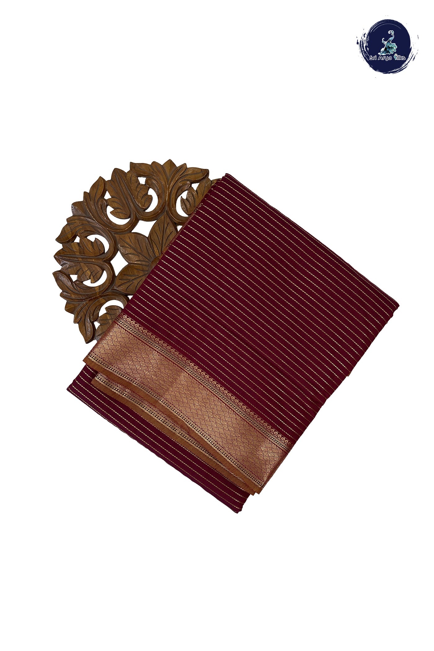 Arakku Madisar Semi Silk Cotton Saree With Vaira Oosi Pattern