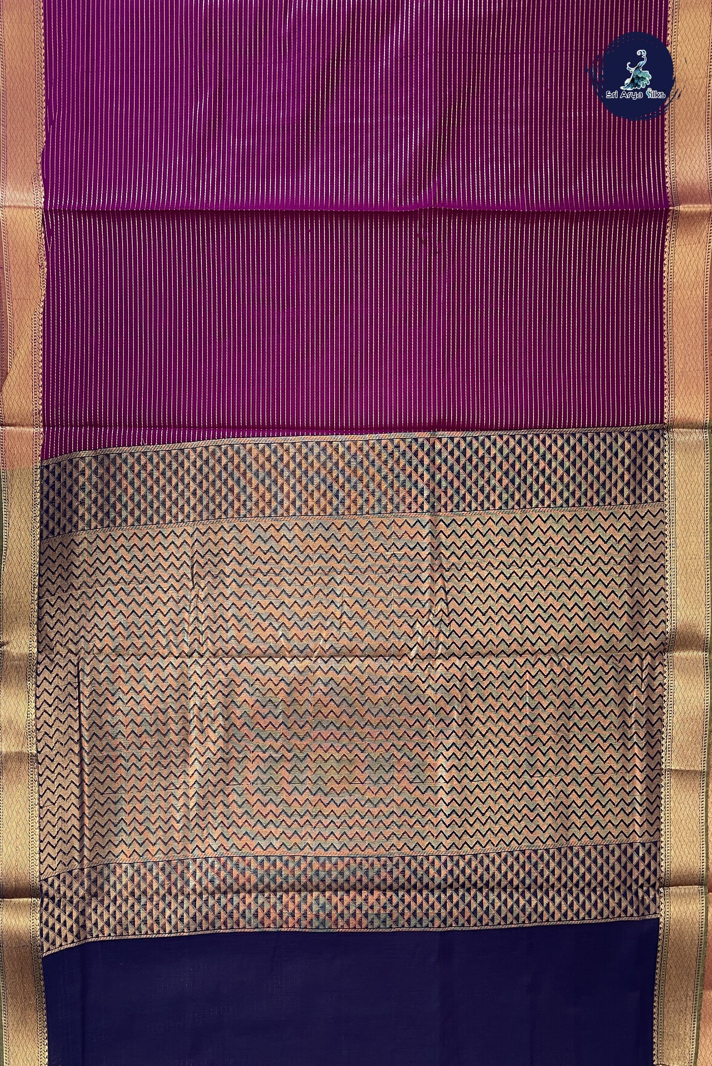 BeetRoot Shade Madisar Semi Silk Cotton Saree With Vaira Oosi Pattern