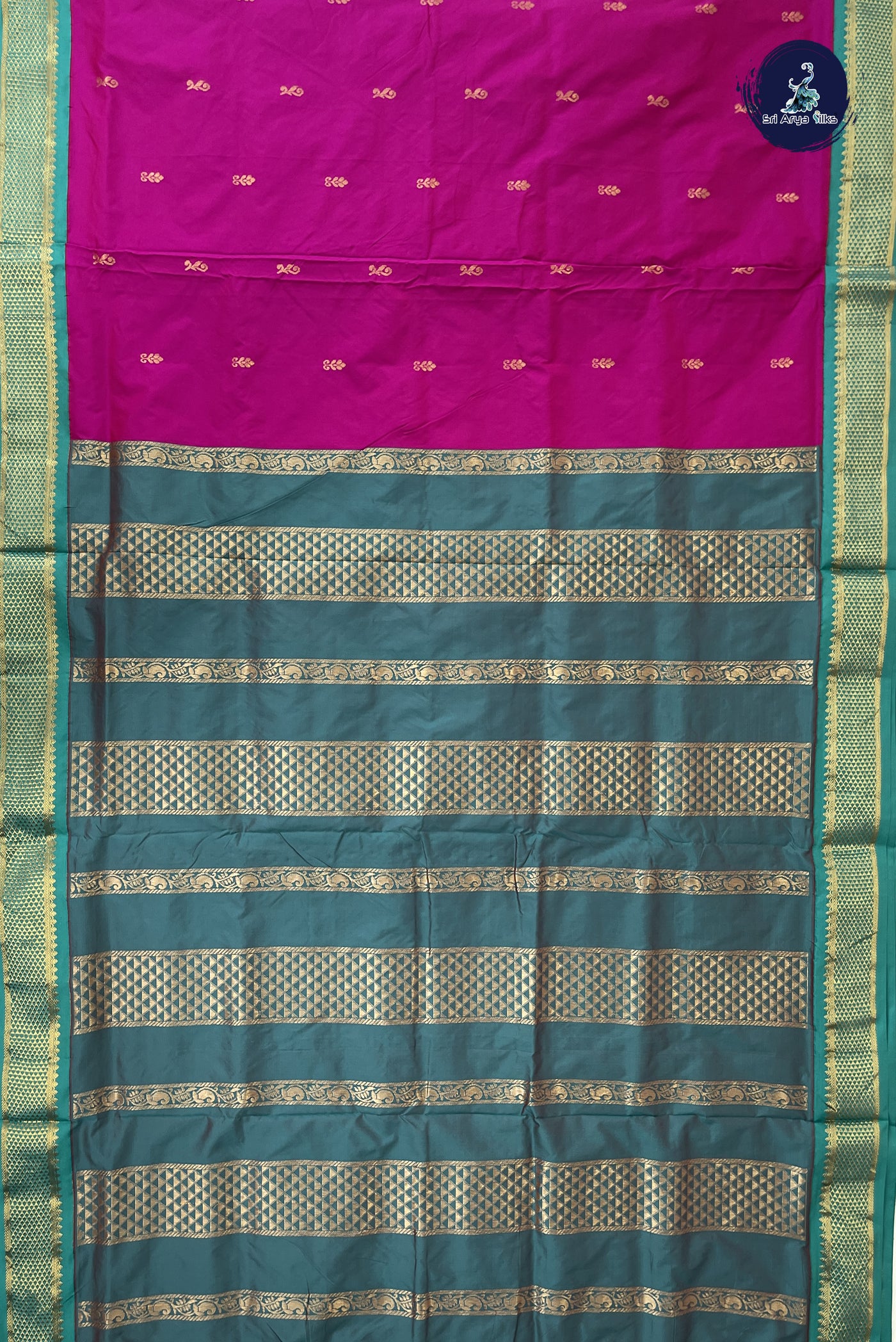 Vadamalli Madisar Semi Silk Saree With Zari Buttas Pattern