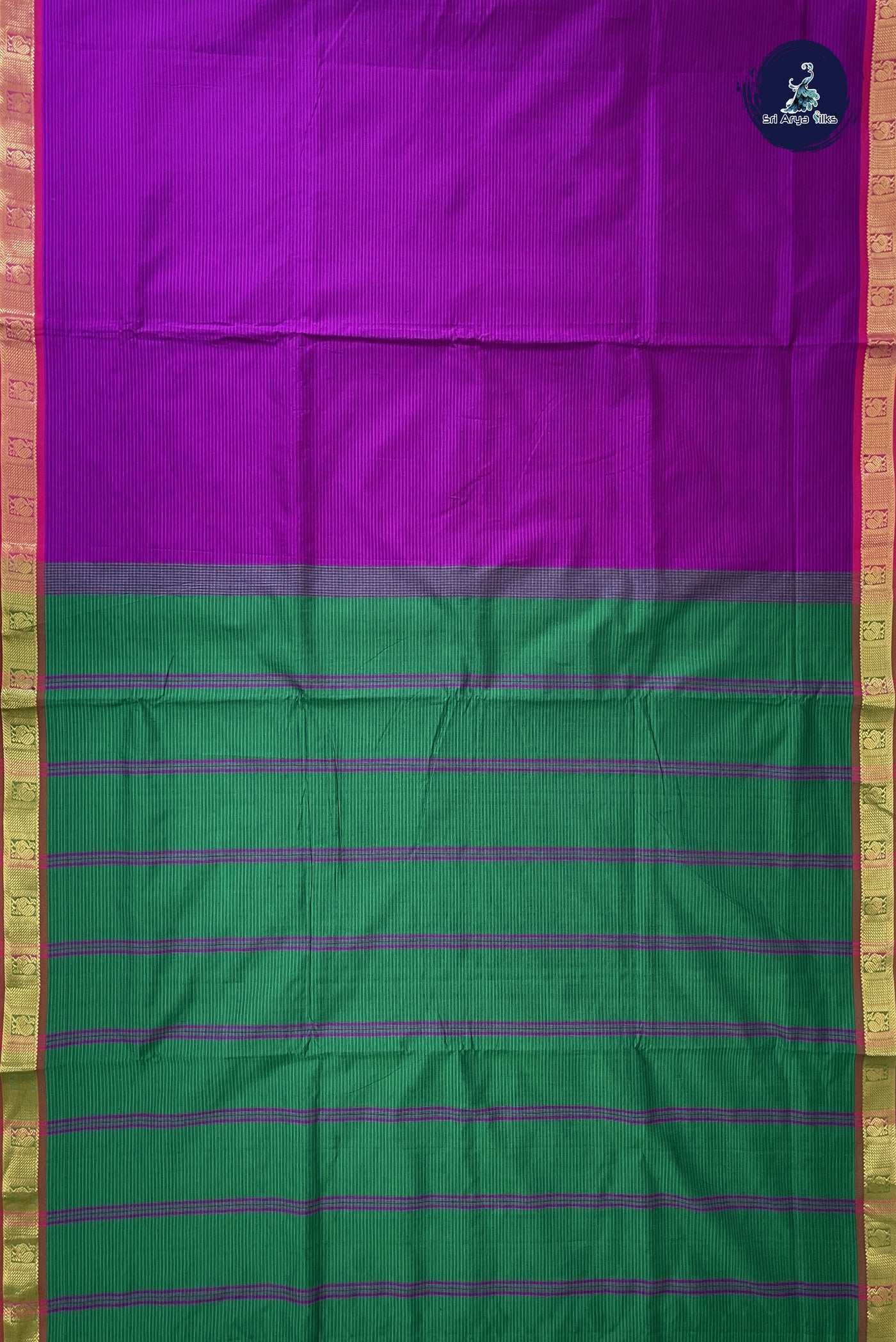 Vadamalli Madisar Semi Silk Cotton Saree With Doria Lines Pattern