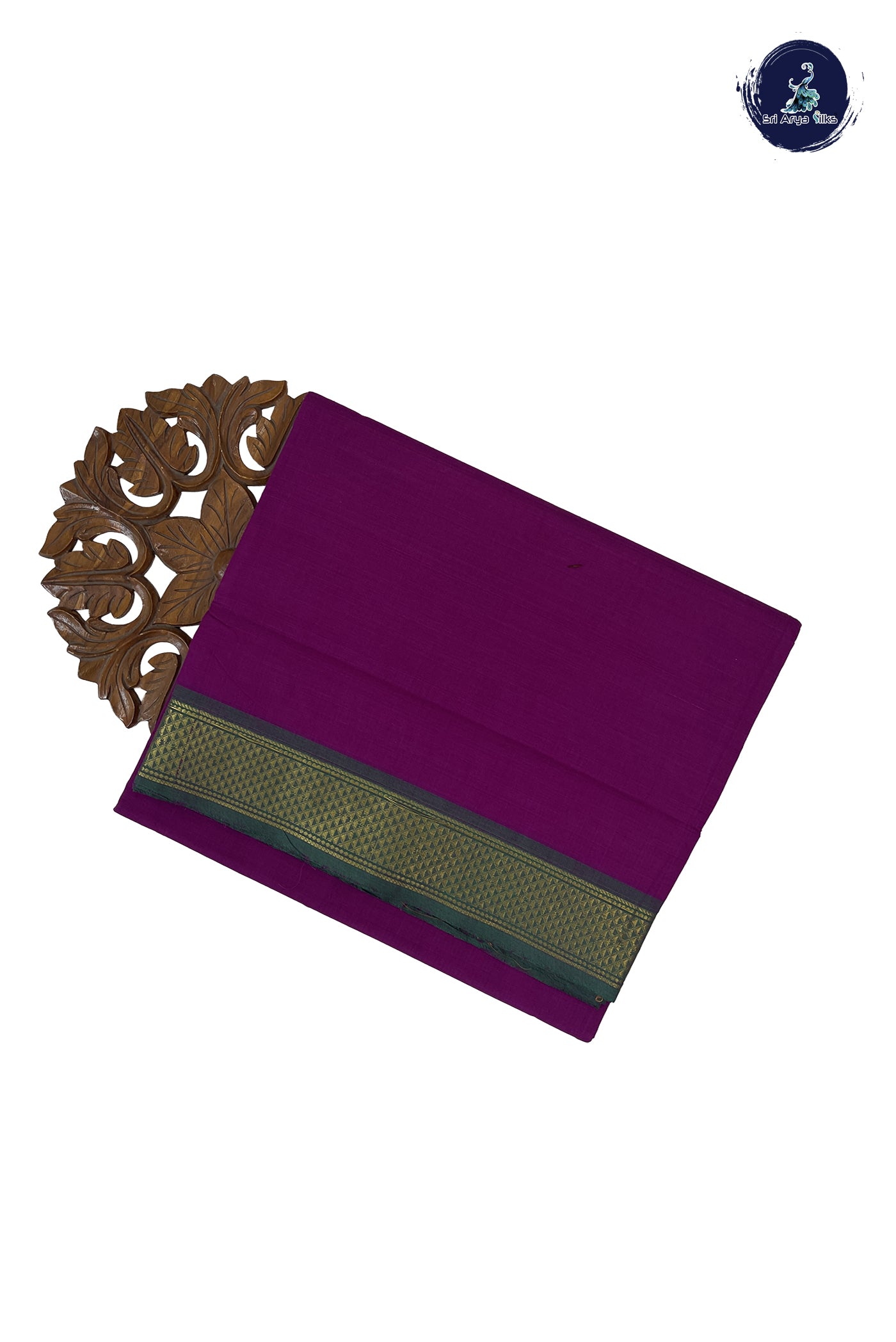 Vadamalli 10 Yards Madisar Cotton Saree With Plain Pattern