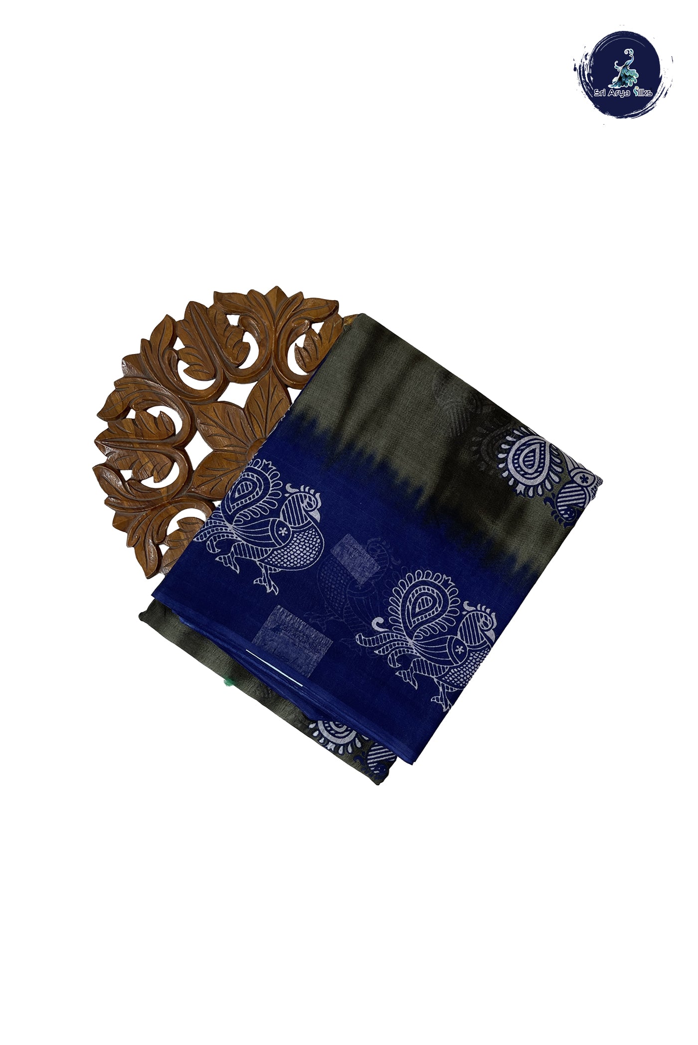 Green 10.5 Yards Madisar Saree With Printed Pattern