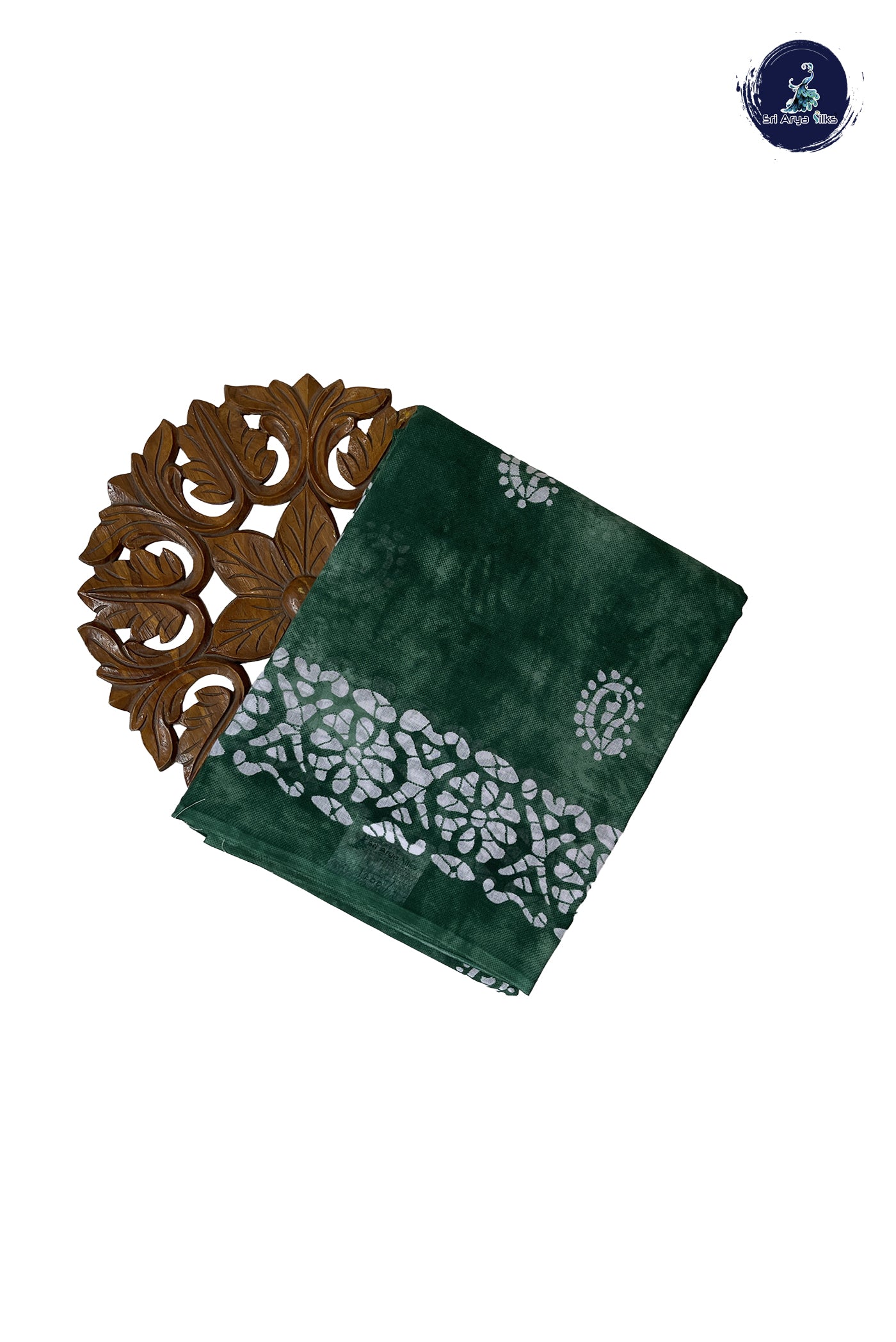 Green 10.5 Yards Madisar Saree With Printed Pattern
