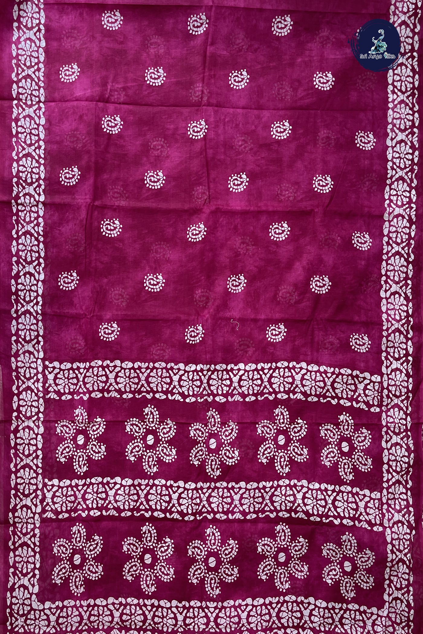 BeetRoot Shade 10.5 Yards Madisar Saree With Printed Pattern
