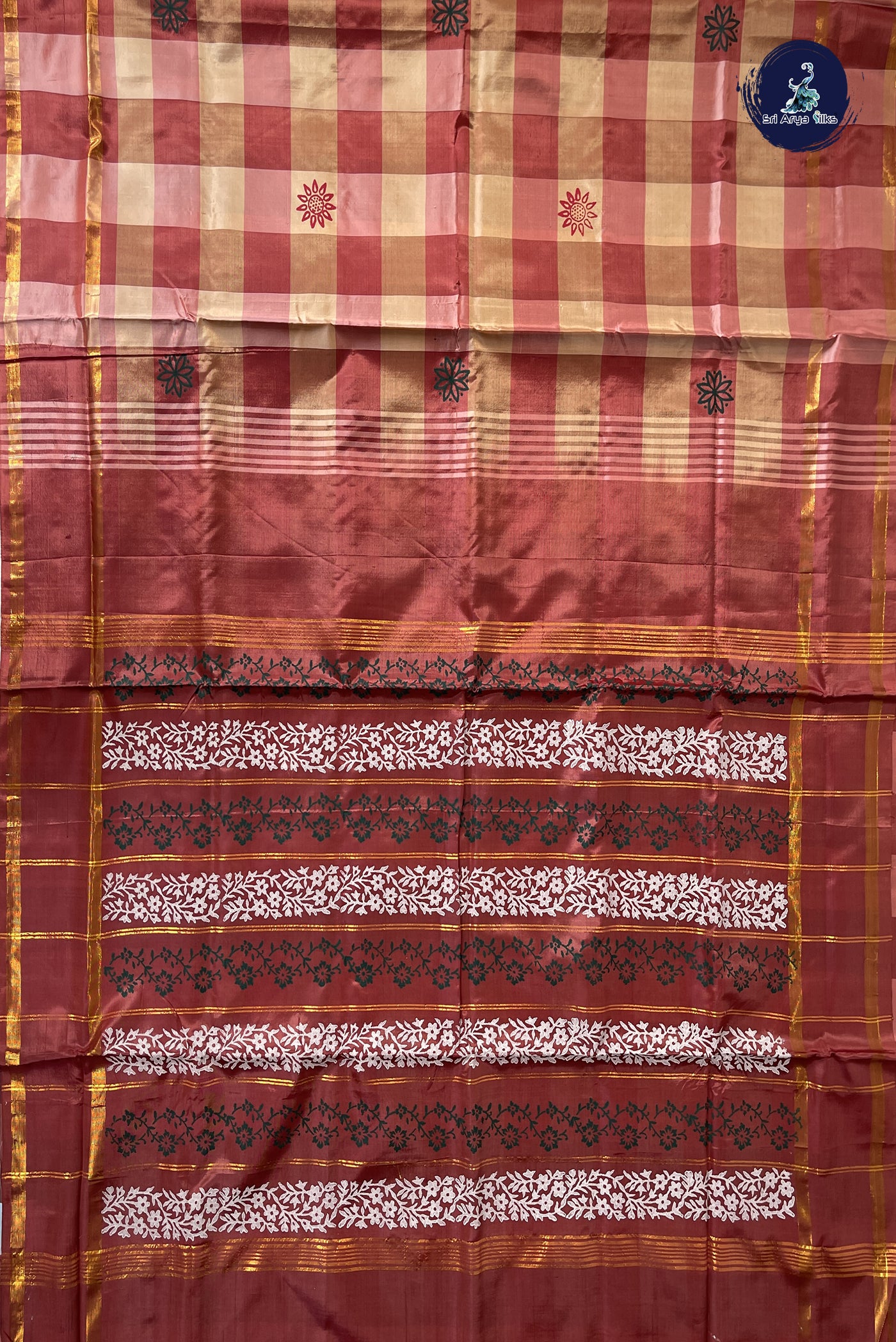 Multi Colour Vaazhainaar Pattu Madisar Silk Saree With Paalum Pazham Kattam Pattern