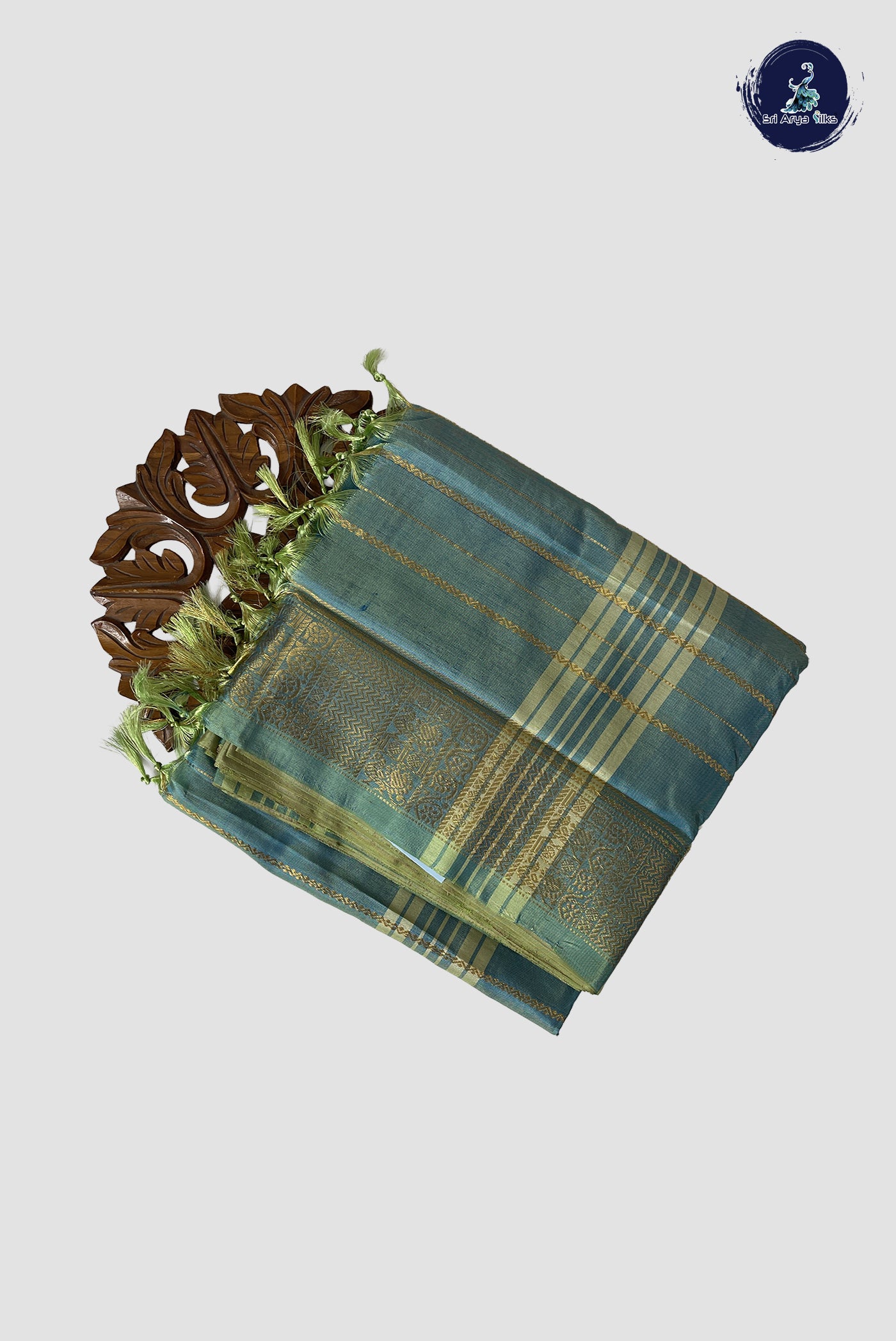 Mauve Vaazhainaar Pattu Madisar Silk Saree With Veldhari Stripes Pattern
