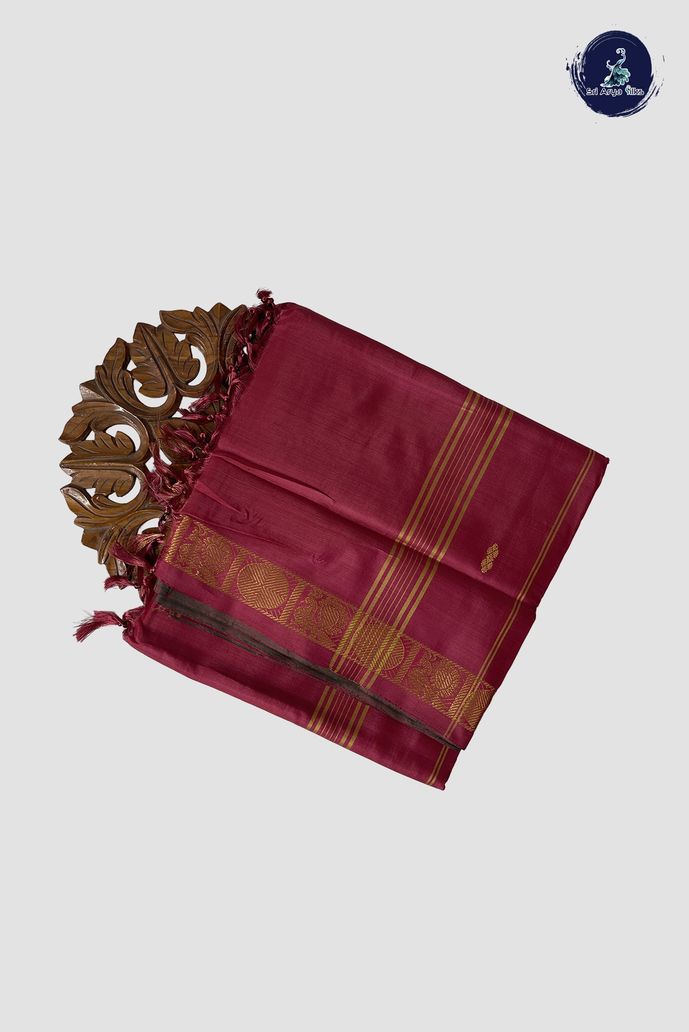 Pastel Green Vaazhainaar Pattu Madisar Silk Saree With Buttas Pattern