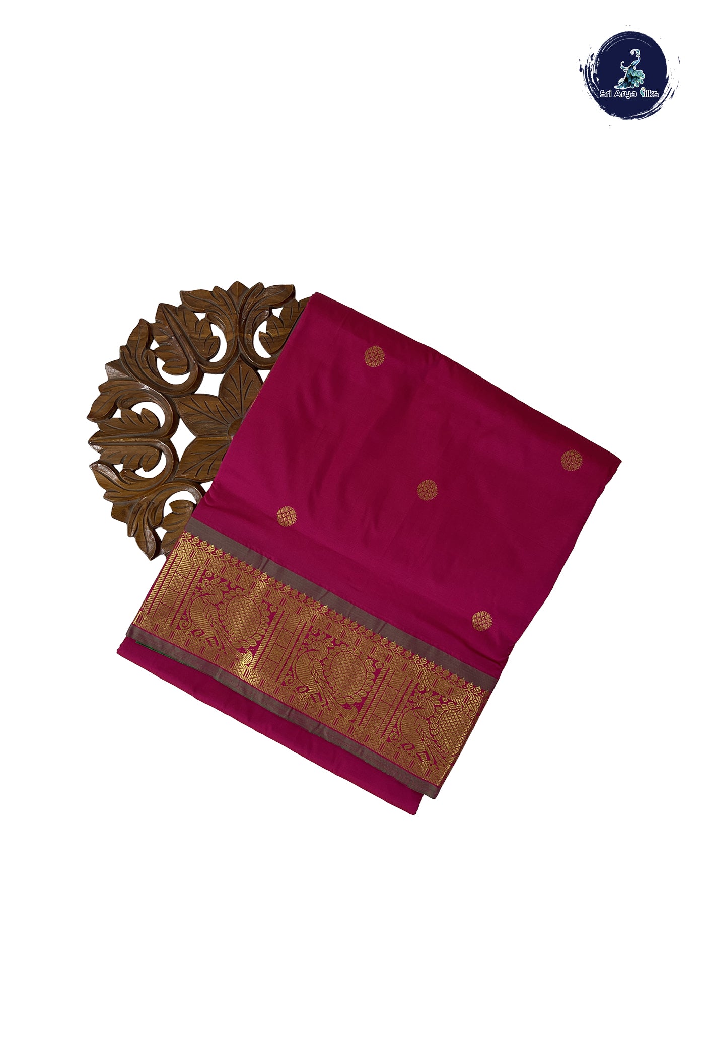 Pink 10 Yards Semi Silk With Zari Buttas Pattern