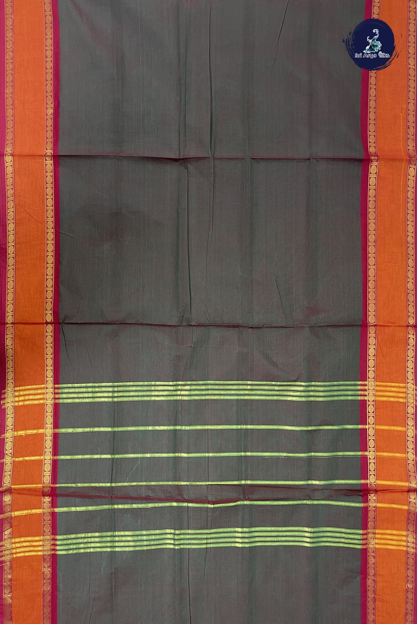 Manthulir Madisar Cotton Saree With Plain Pattern