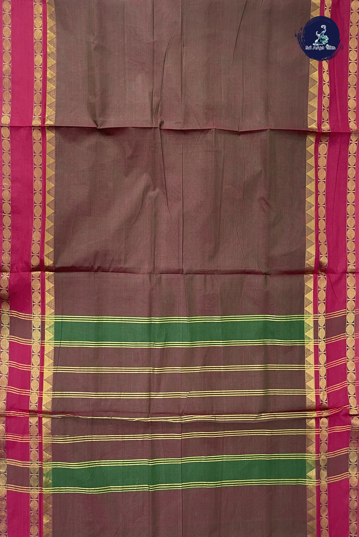 Manthulir Madisar Cotton Saree With Plain Pattern