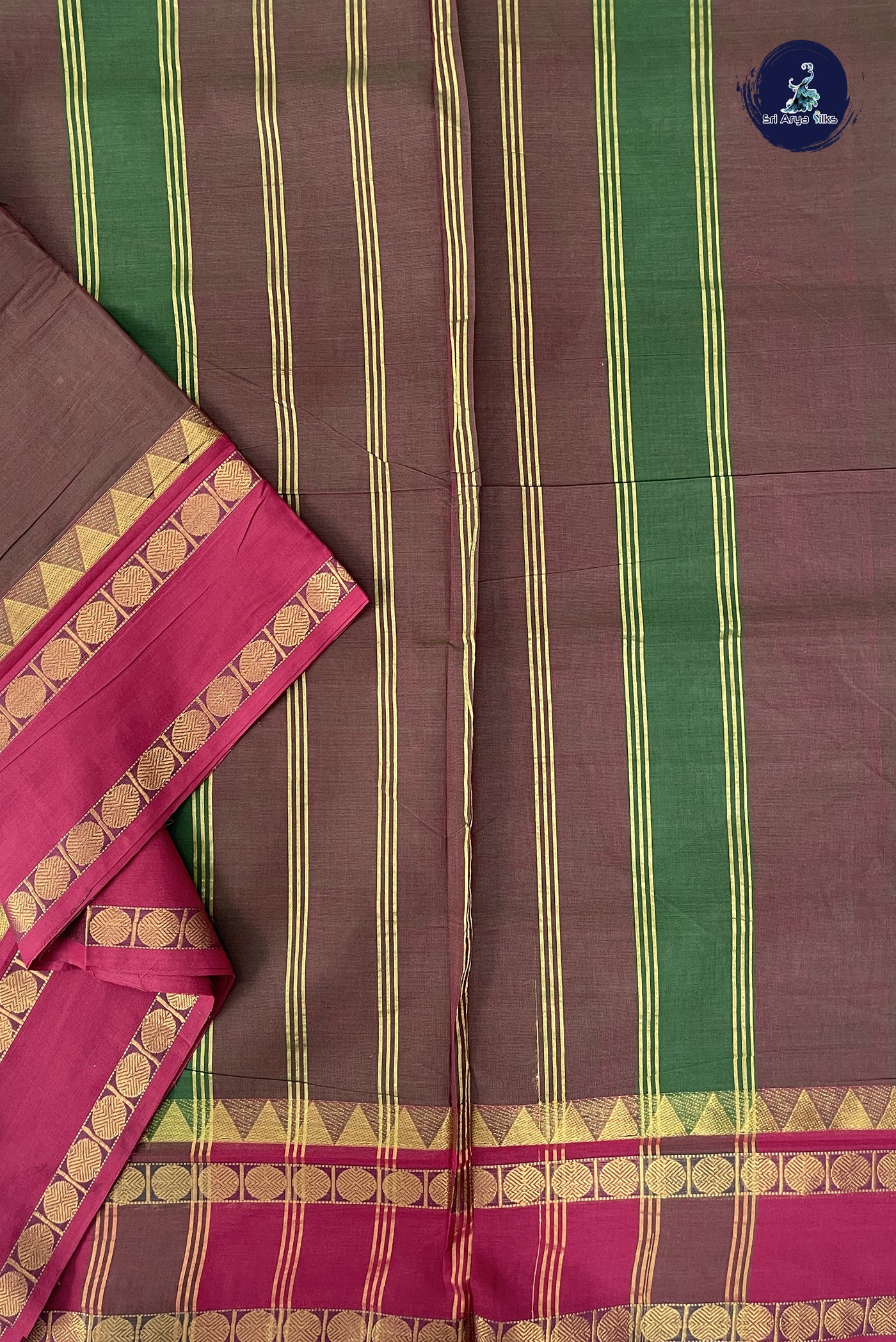 Manthulir Madisar Cotton Saree With Plain Pattern