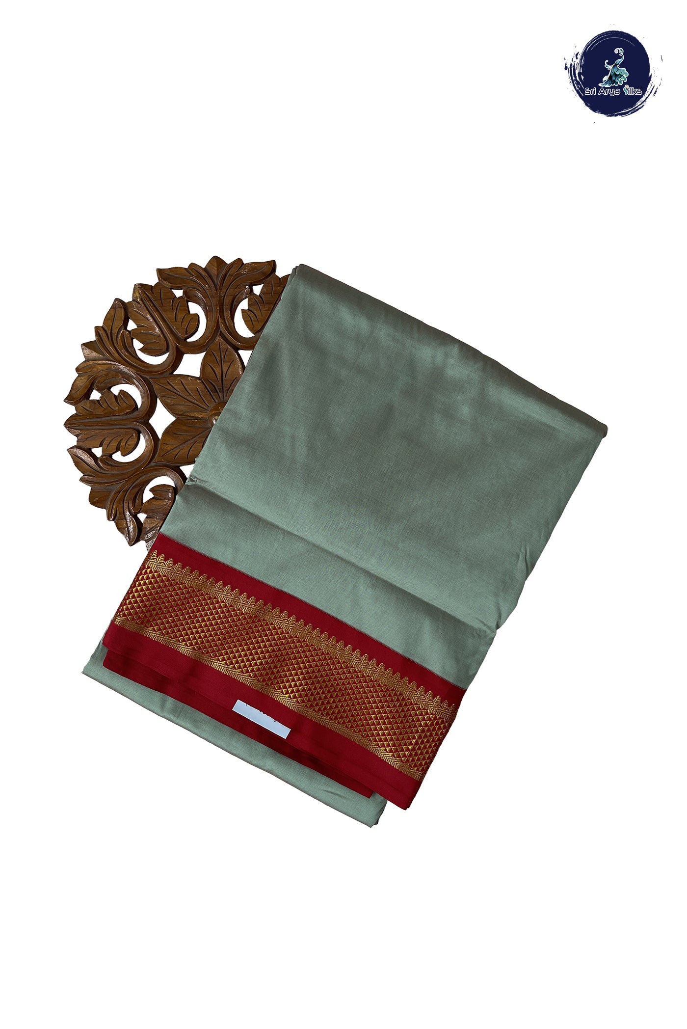 Pastel Shade Madisar Semi Silk Saree With Plain Pattern