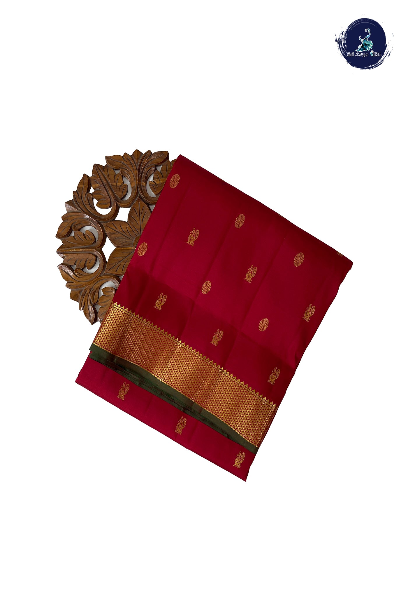 Arakku Madisar 10 Yards Silk Saree With Zari Buttas Pattern