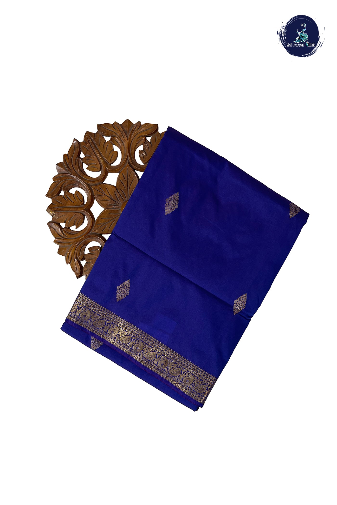 Blue Madisar Semi Silk Saree With Zari Buttas Pattern