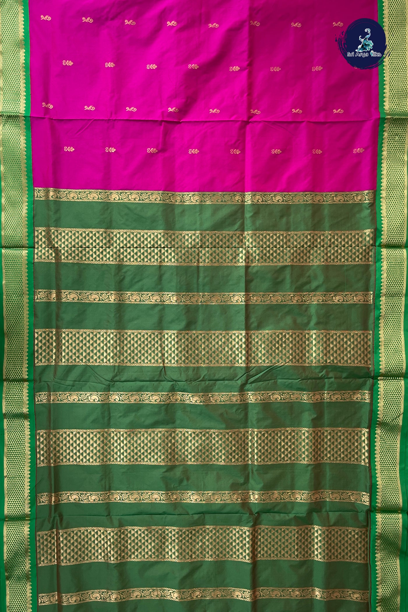 Vadamalli Madisar Semi Silk Saree With Zari Buttas Pattern