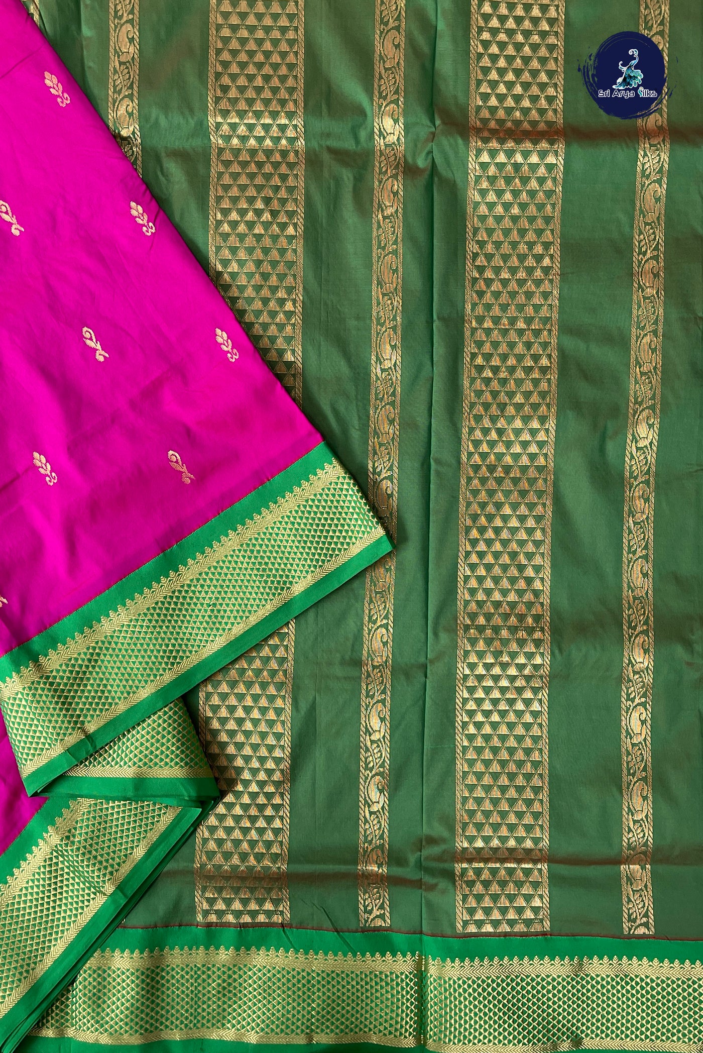Vadamalli Madisar Semi Silk Saree With Zari Buttas Pattern