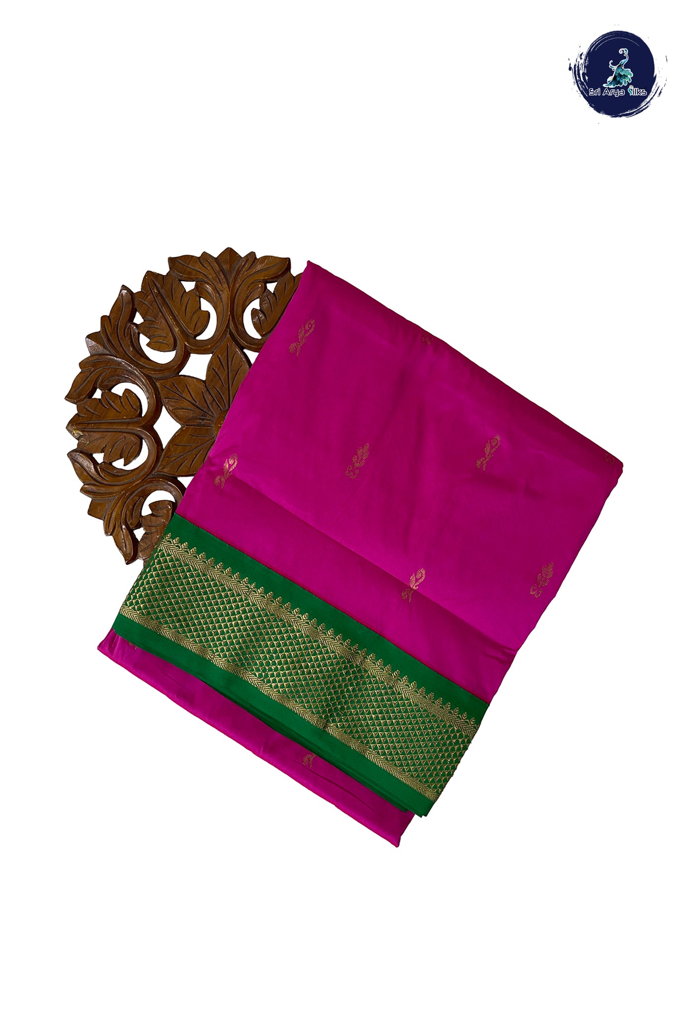 Pink Madisar Semi Silk Saree With Zari Buttas Pattern