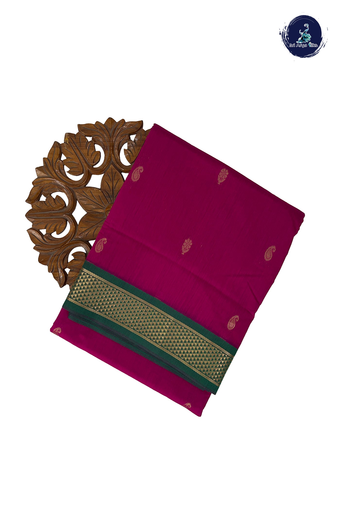 Pink Madisar Semi Silk Cotton Saree With Zari Buttas Pattern