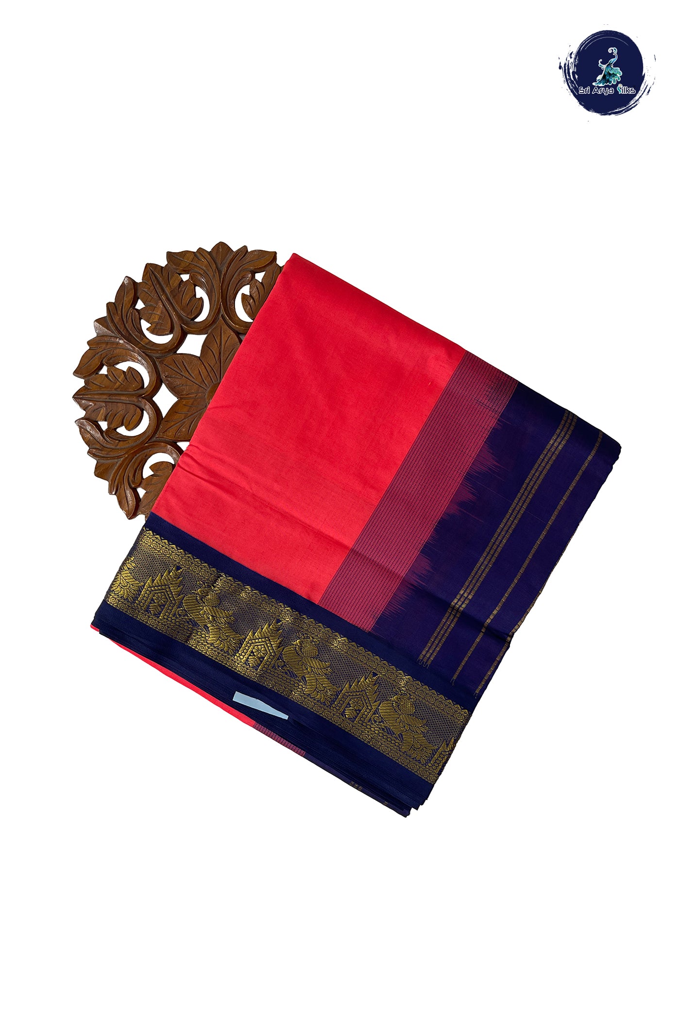 Pink Half Pure Madisar Silk Cotton Saree With Plain Pattern