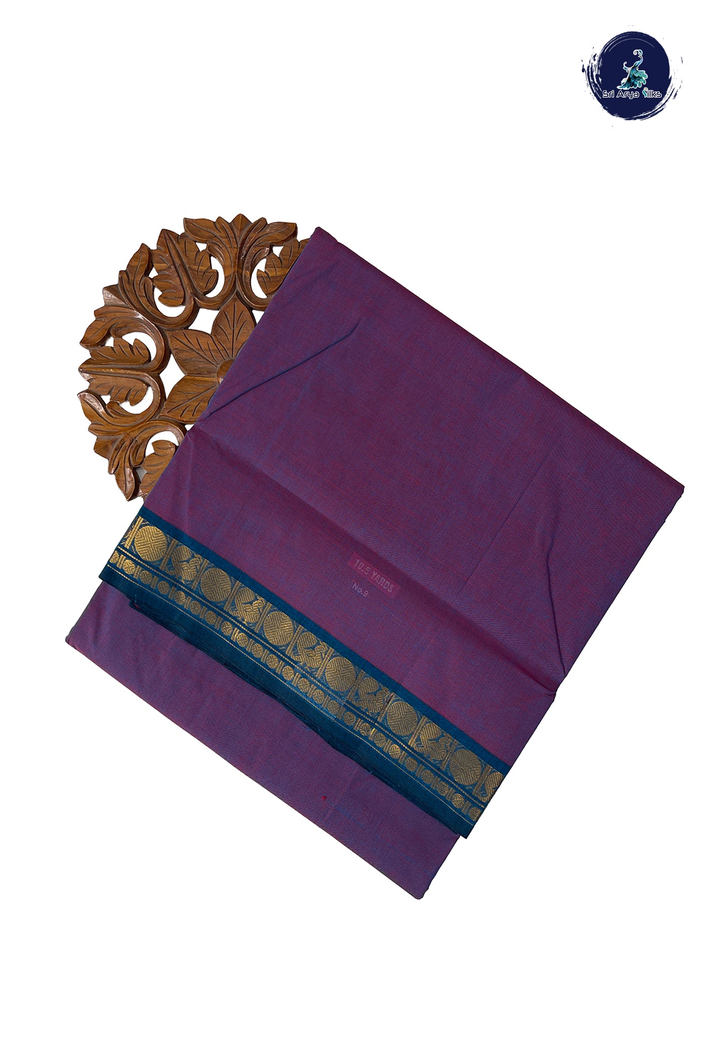 Dual Tone Purple 10.5 Yards Madisar Saree With Plain Pattern