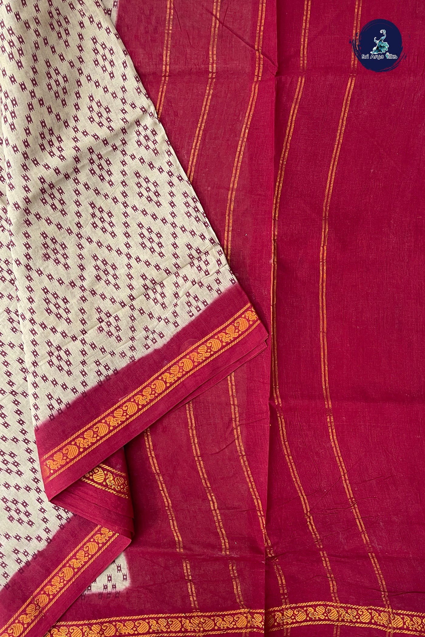 Pastel Shade 10.5 Yards Madisar Saree With Printed Pattern