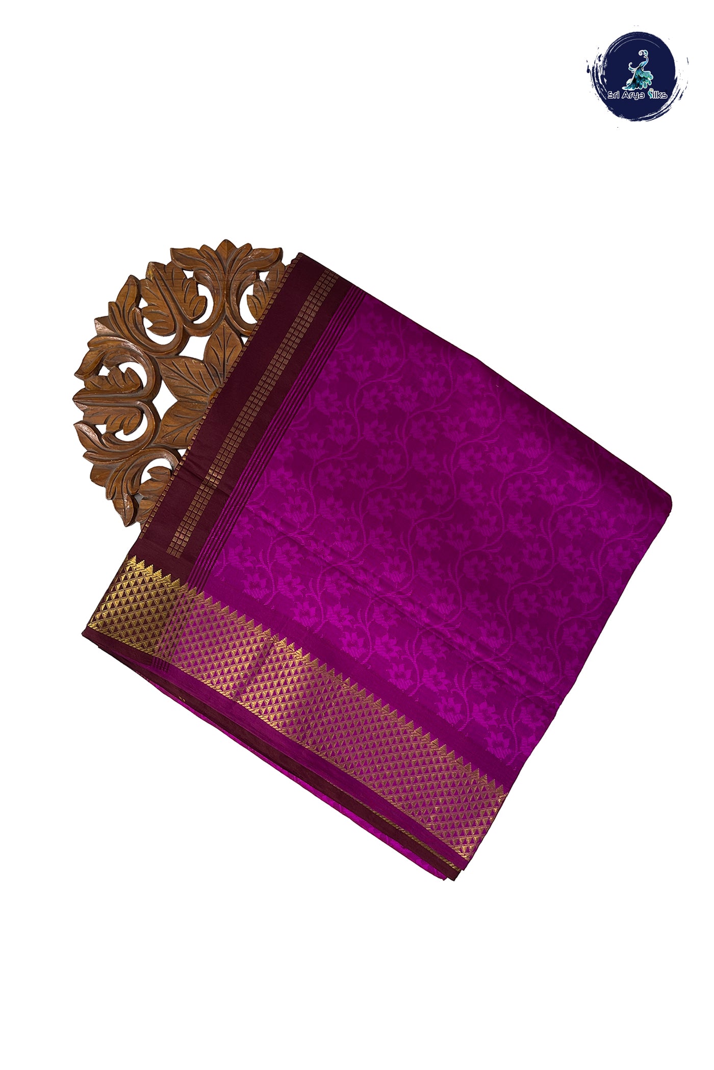 Vadamalli Half Pure Madisar Silk Cotton Saree With Embossed Pattern