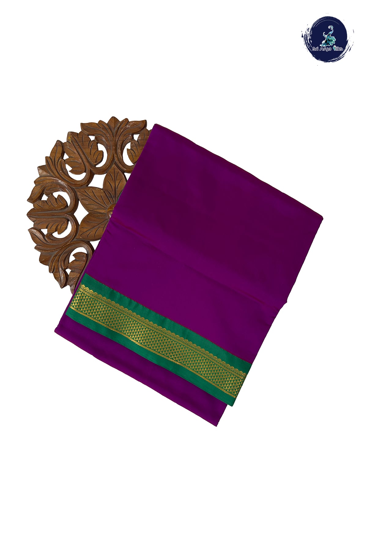 Vadamalli Madisar Semi Silk Saree With Plain Pattern