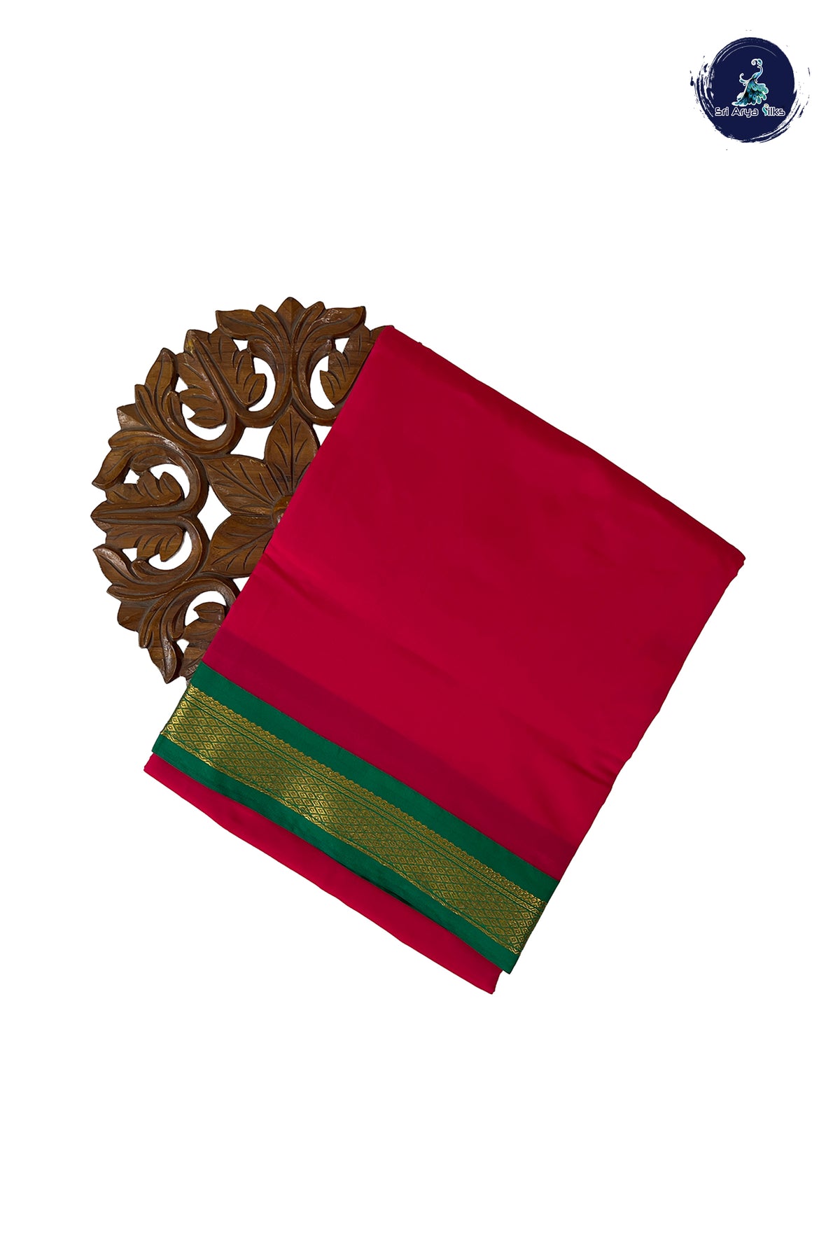 Pink Madisar Semi Silk Saree With Plain Pattern