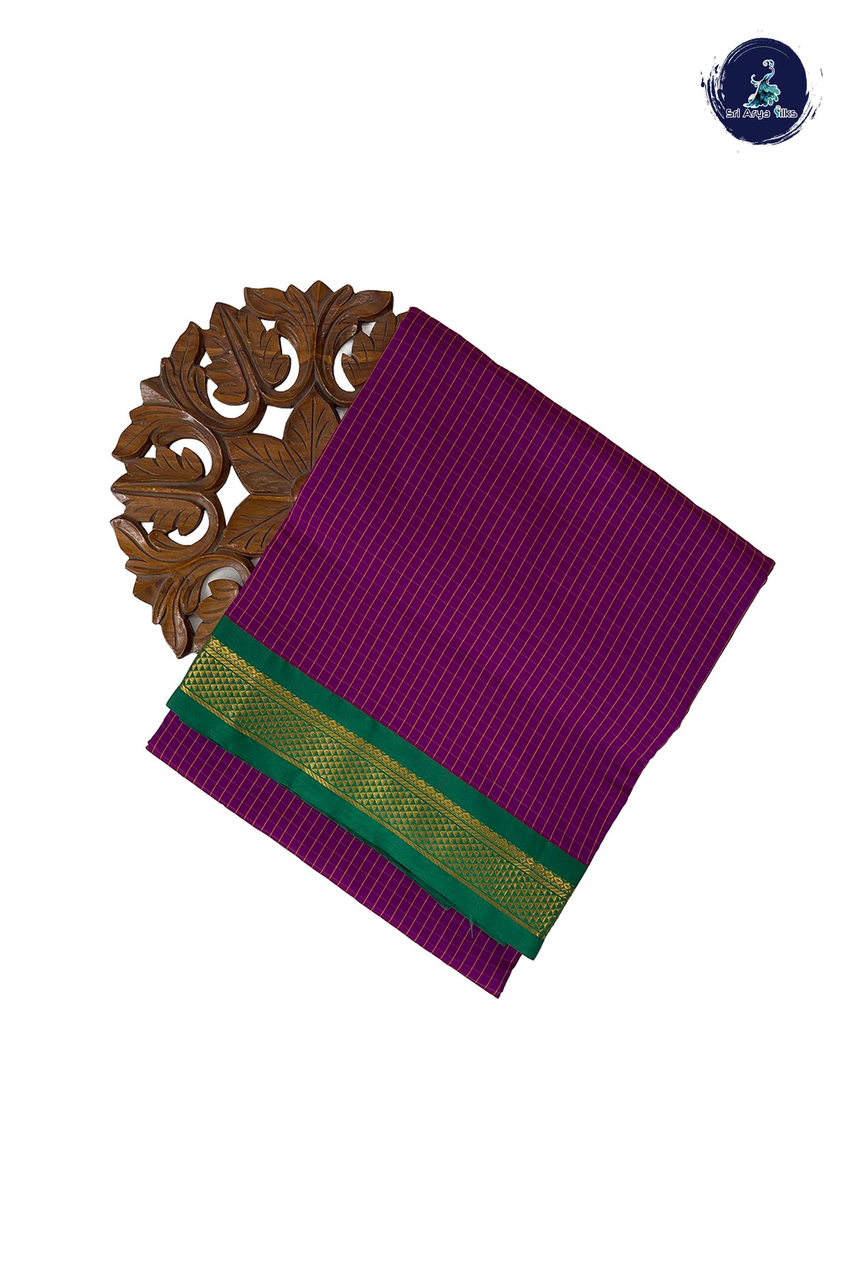 Vadamalli Madisar Semi Silk Saree With Checked Pattern