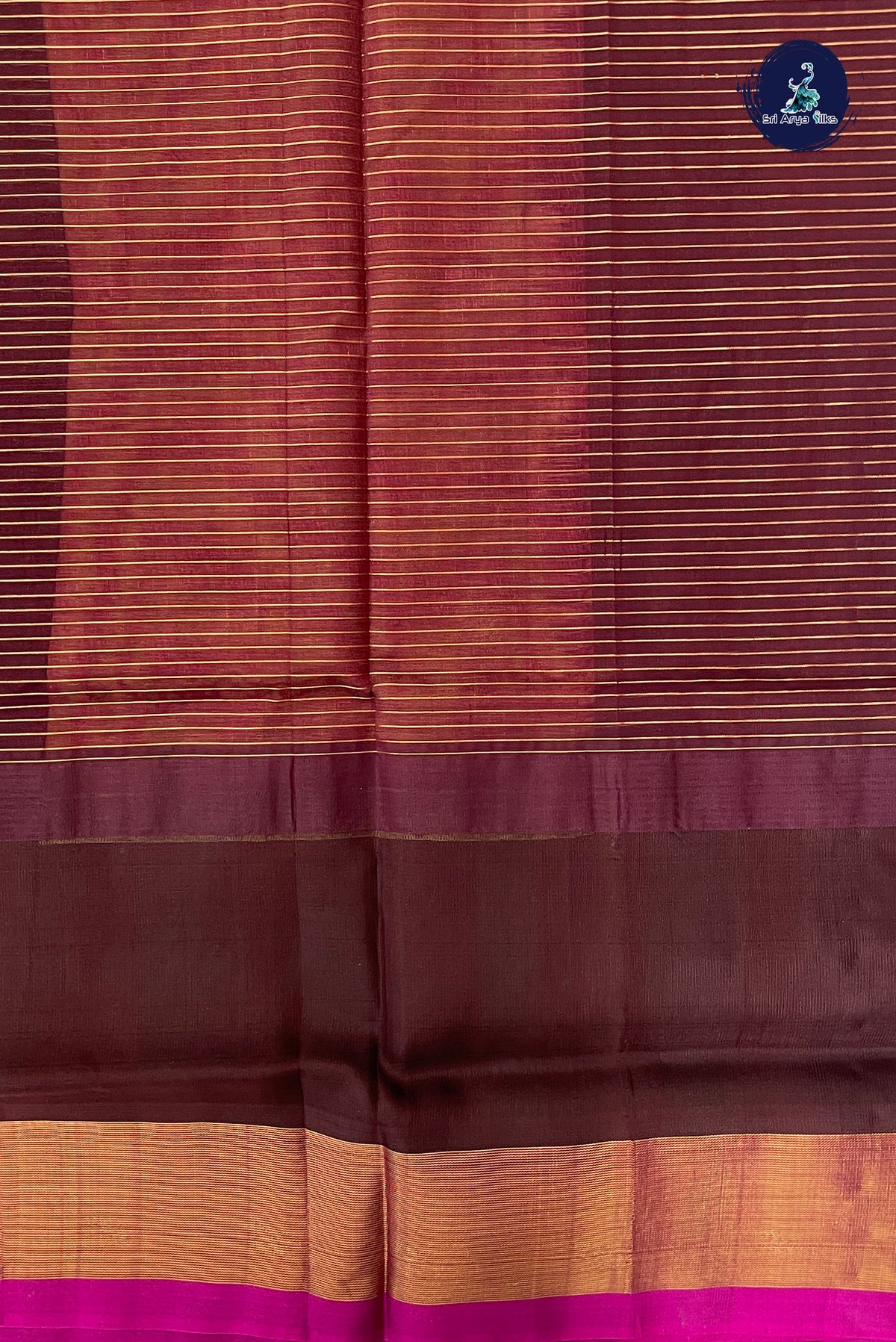 Dual Tone Pink Kuppadam Silk Cotton Saree With Zari Checked Pattern