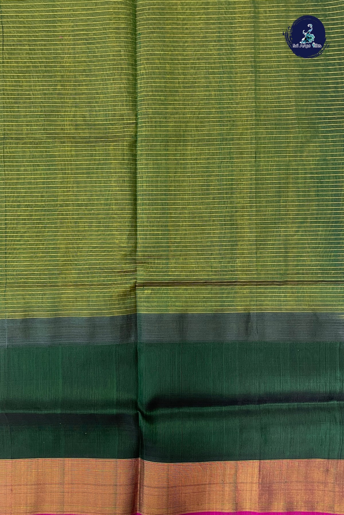 Yellow Kuppadam Silk Cotton Saree With Zari Checked Pattern