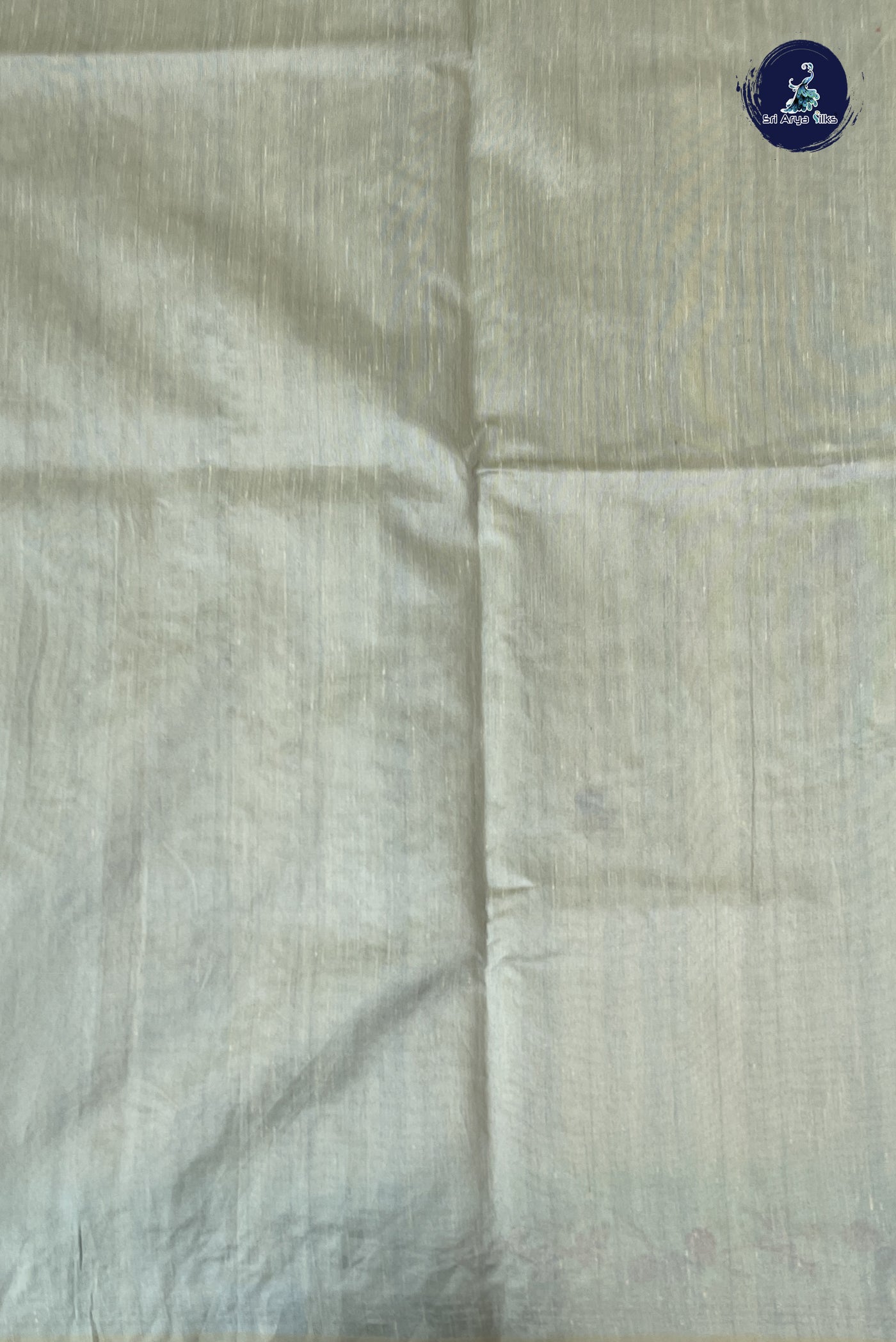 Beige Tussar Saree With Embroidery Pattern