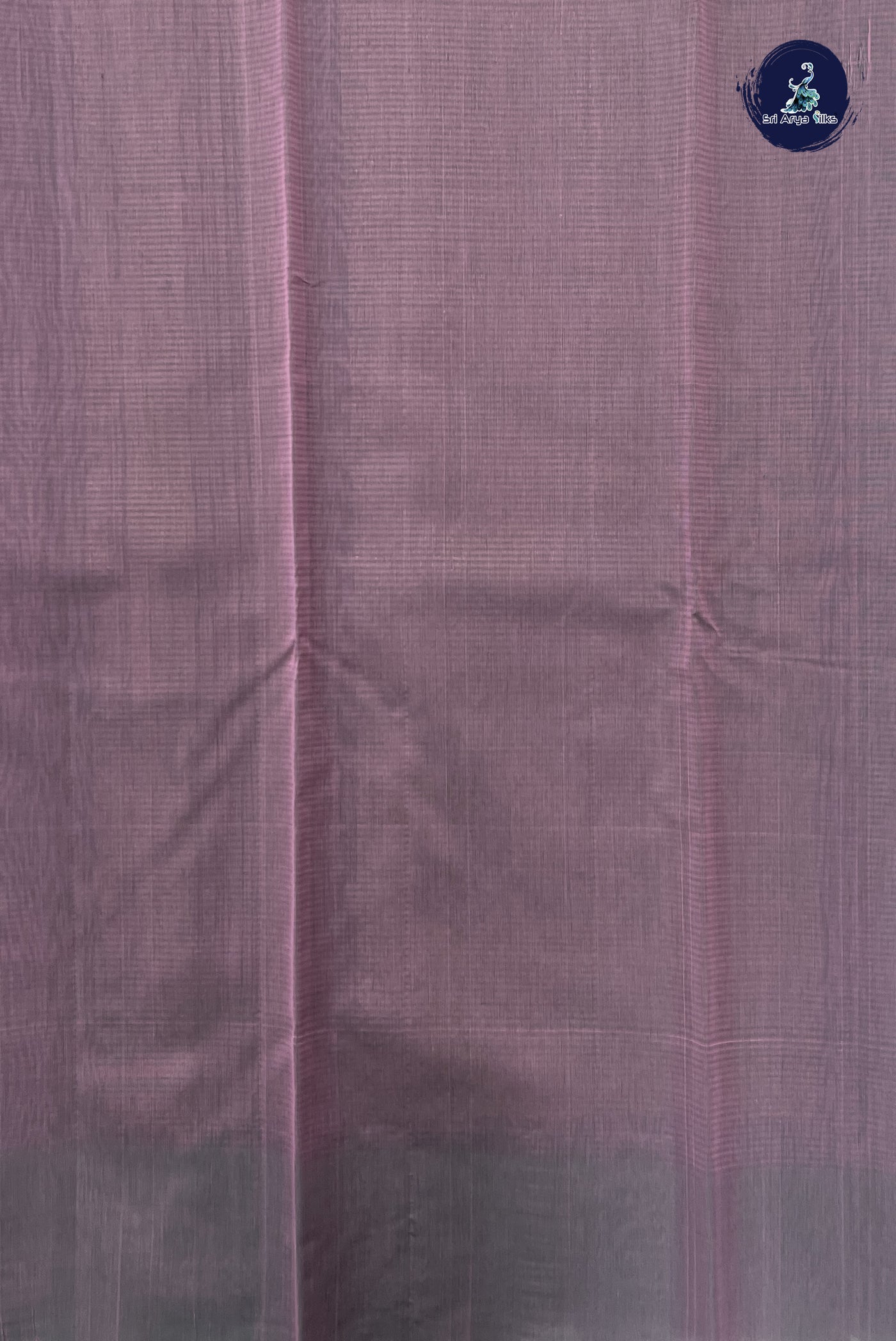 Light Brown Kora Sico Silk Cotton With Stripes Pattern