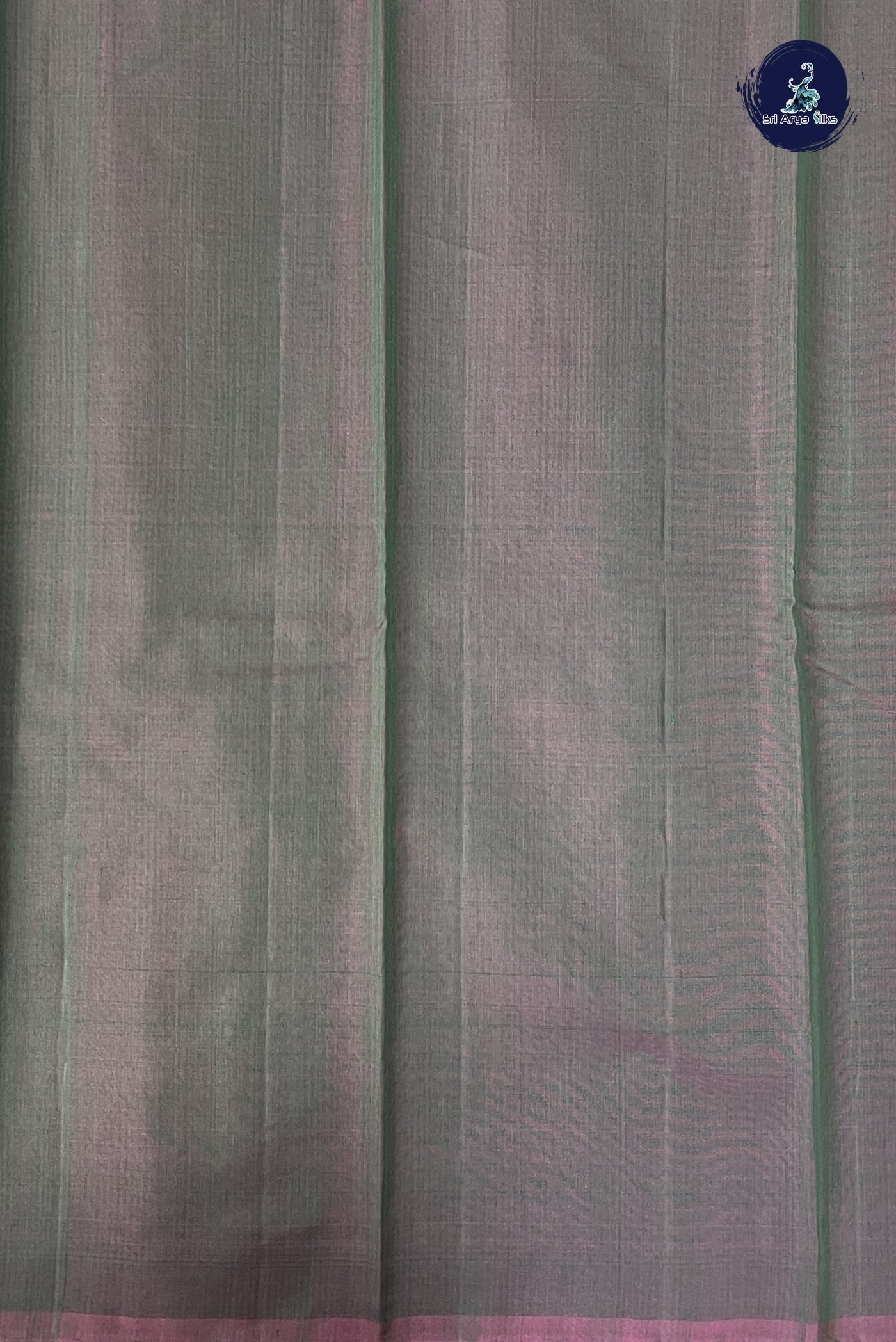 Dark Green Kora Sico Silk Cotton With Zari Buttas Pattern