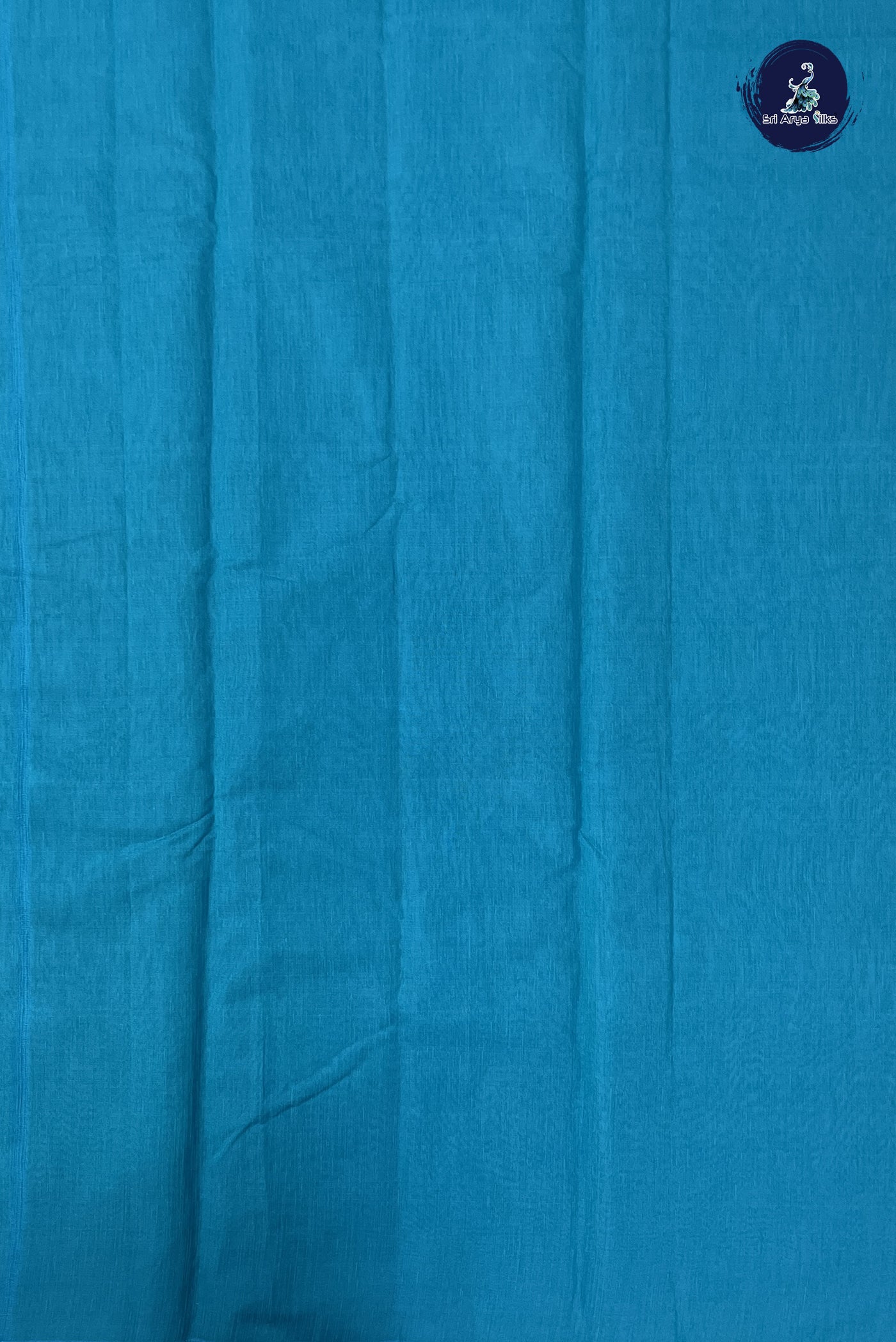 Blue Kora Sico Silk Cotton With Zari Buttas Pattern