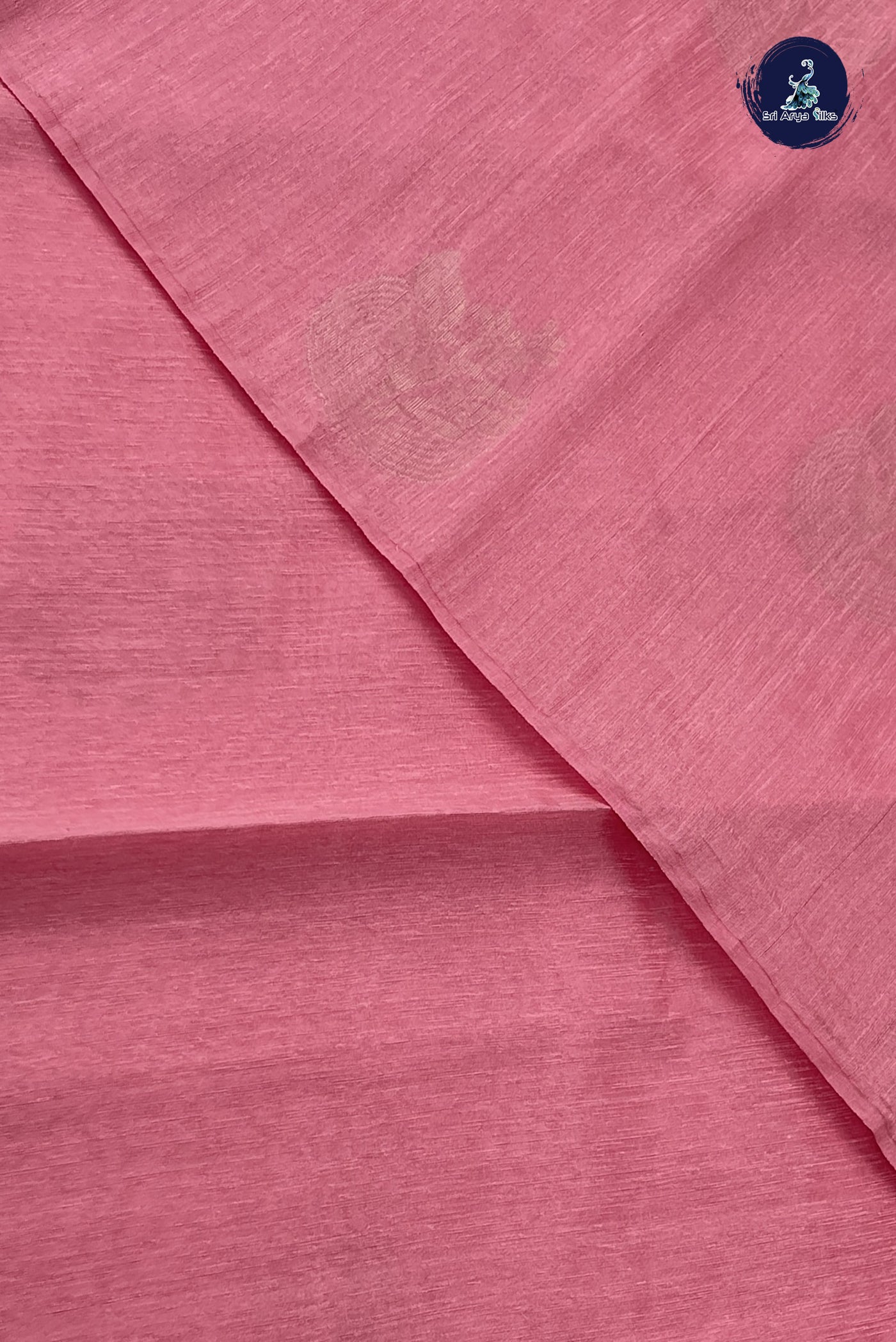 Light Pink Kora Sico Silk Cotton With Zari Buttas Pattern