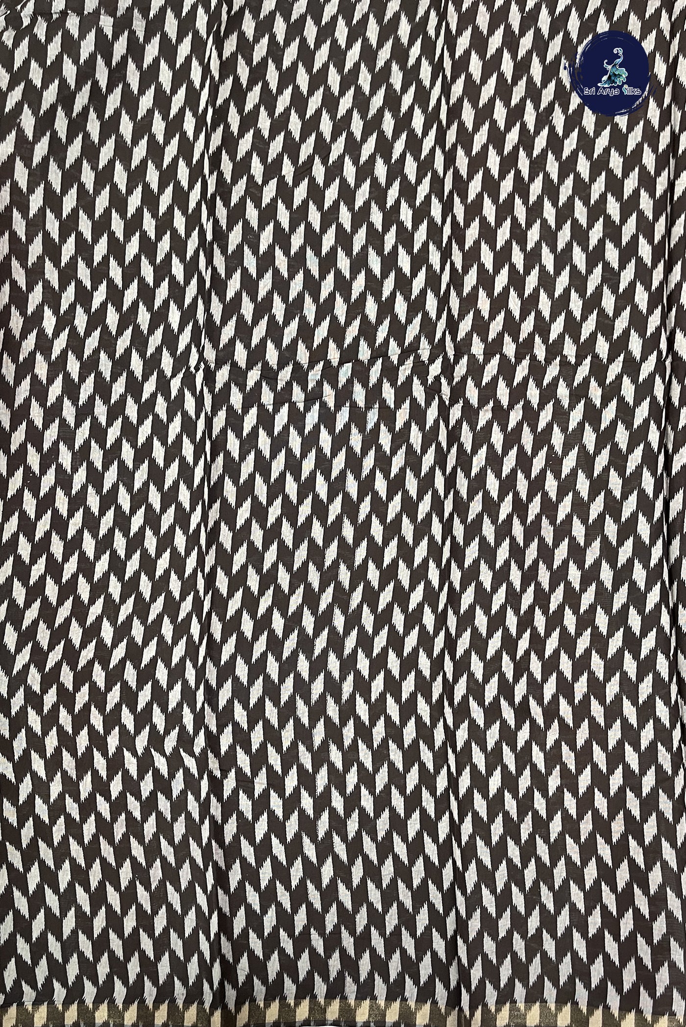 Maroon Semi Chanderi Saree With Printed Pattern