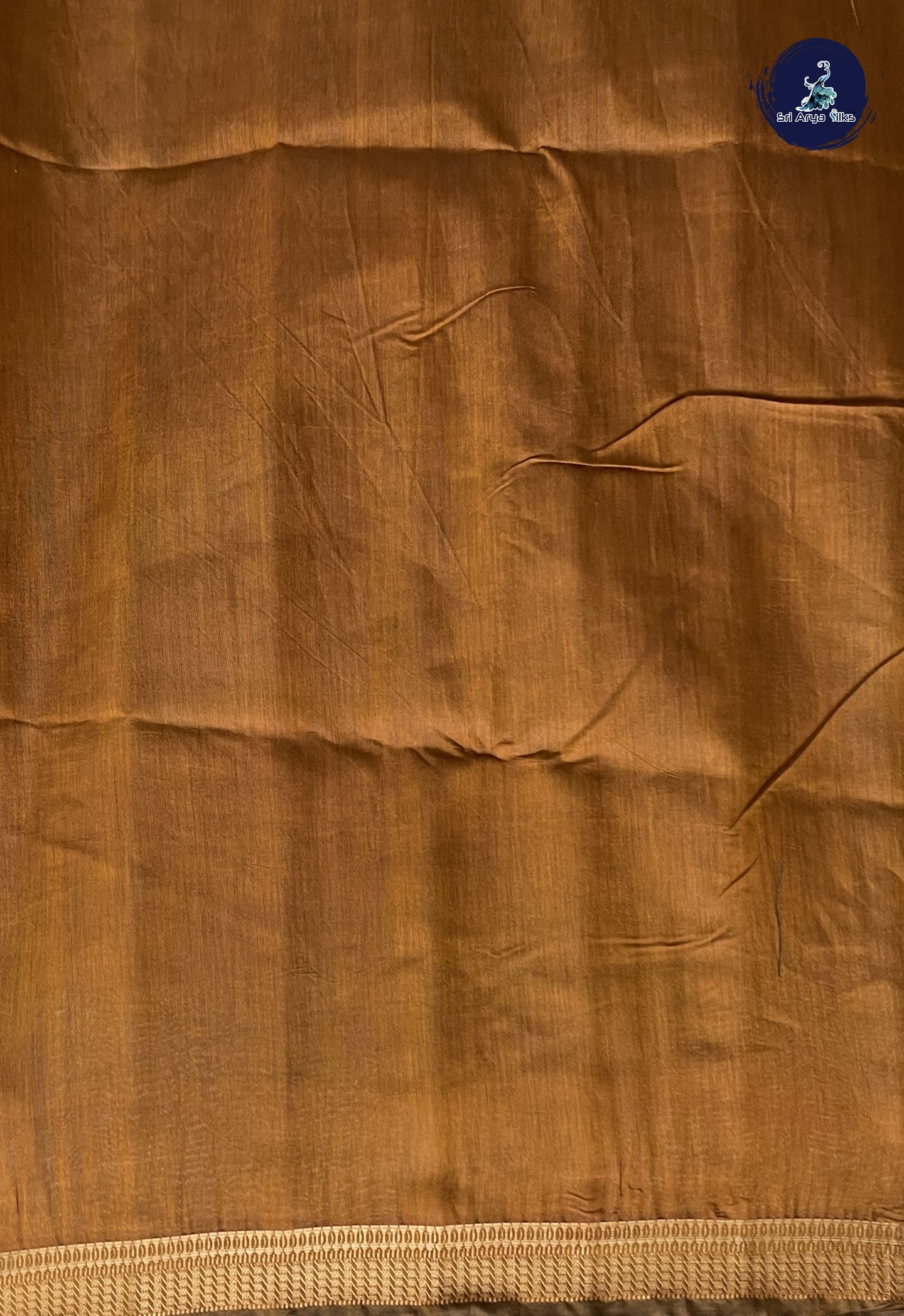 Green Semi Chanderi Saree With Printed Pattern