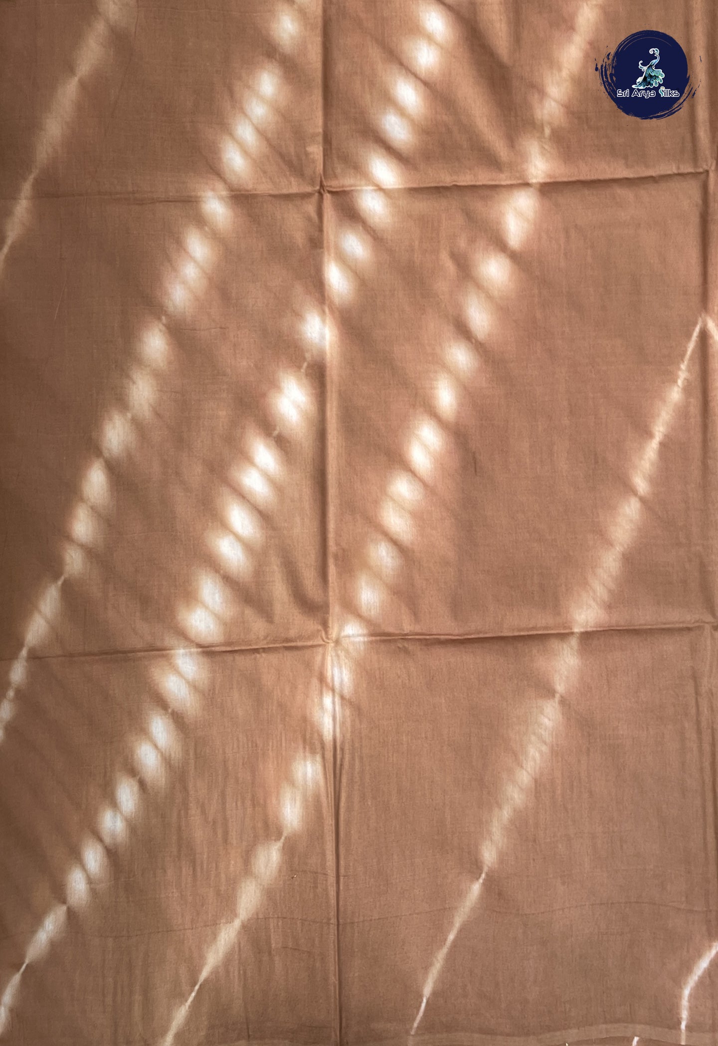 Light Brown Baswada Saree With Shibori Print Pattern